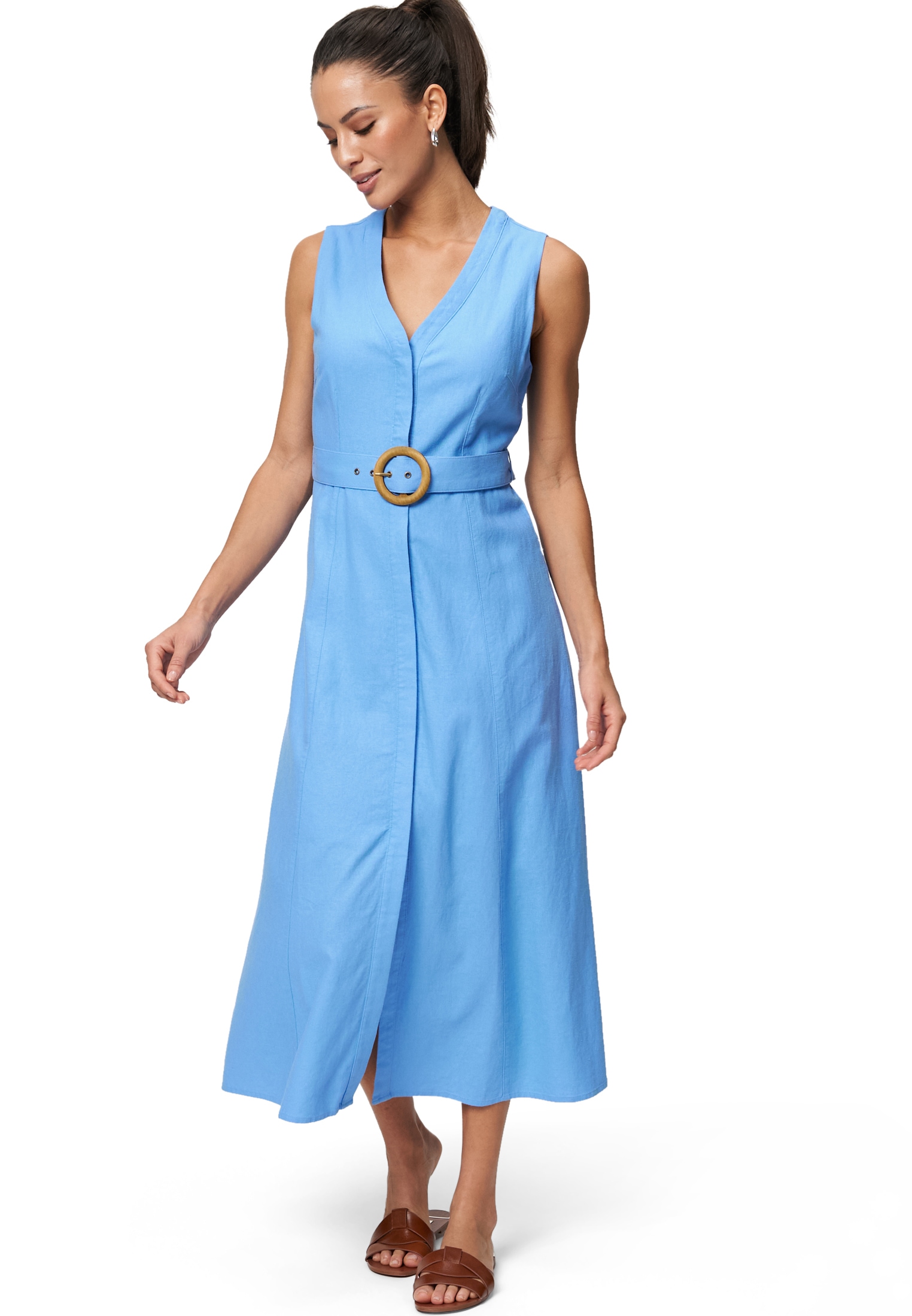 Zero Midikleid »Midikleid mit Gürtel«