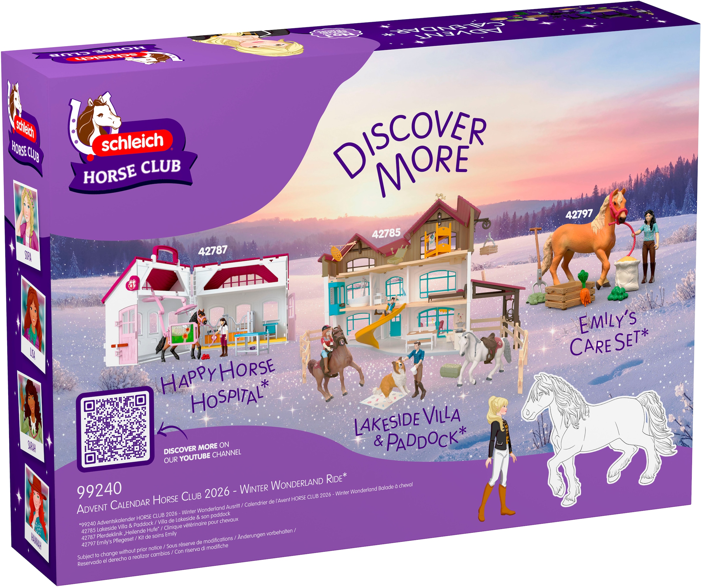 Schleich® Adventskalender »HORSE CLUB, Winter Wonderland Ausritt (99240)« ab 4 Jahren
