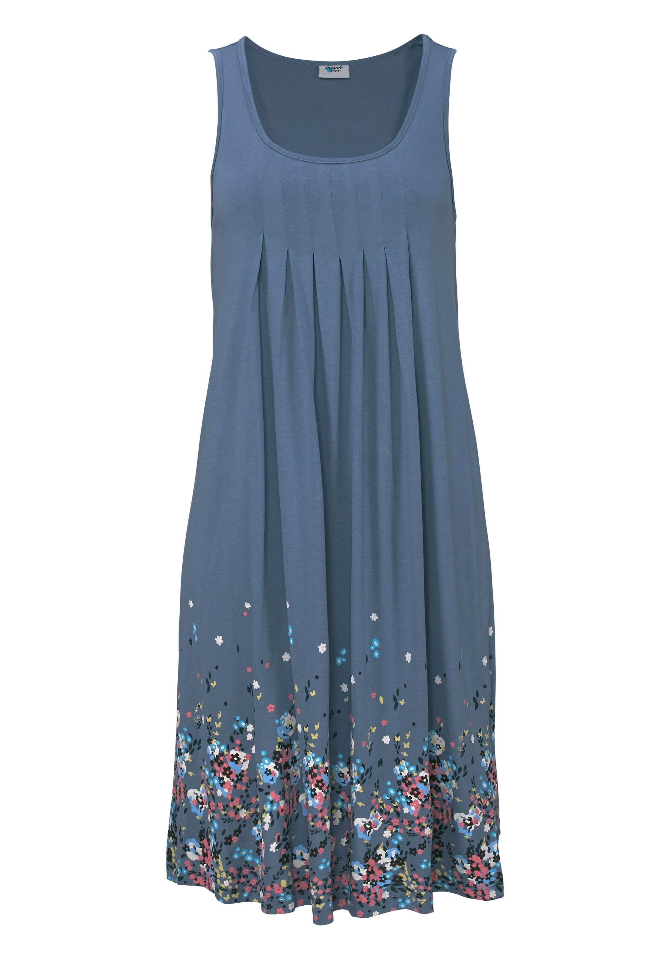 Beachtime Strandkleid, mit Blumenprint, Minikleid, Sommerkleid, Strandkleid