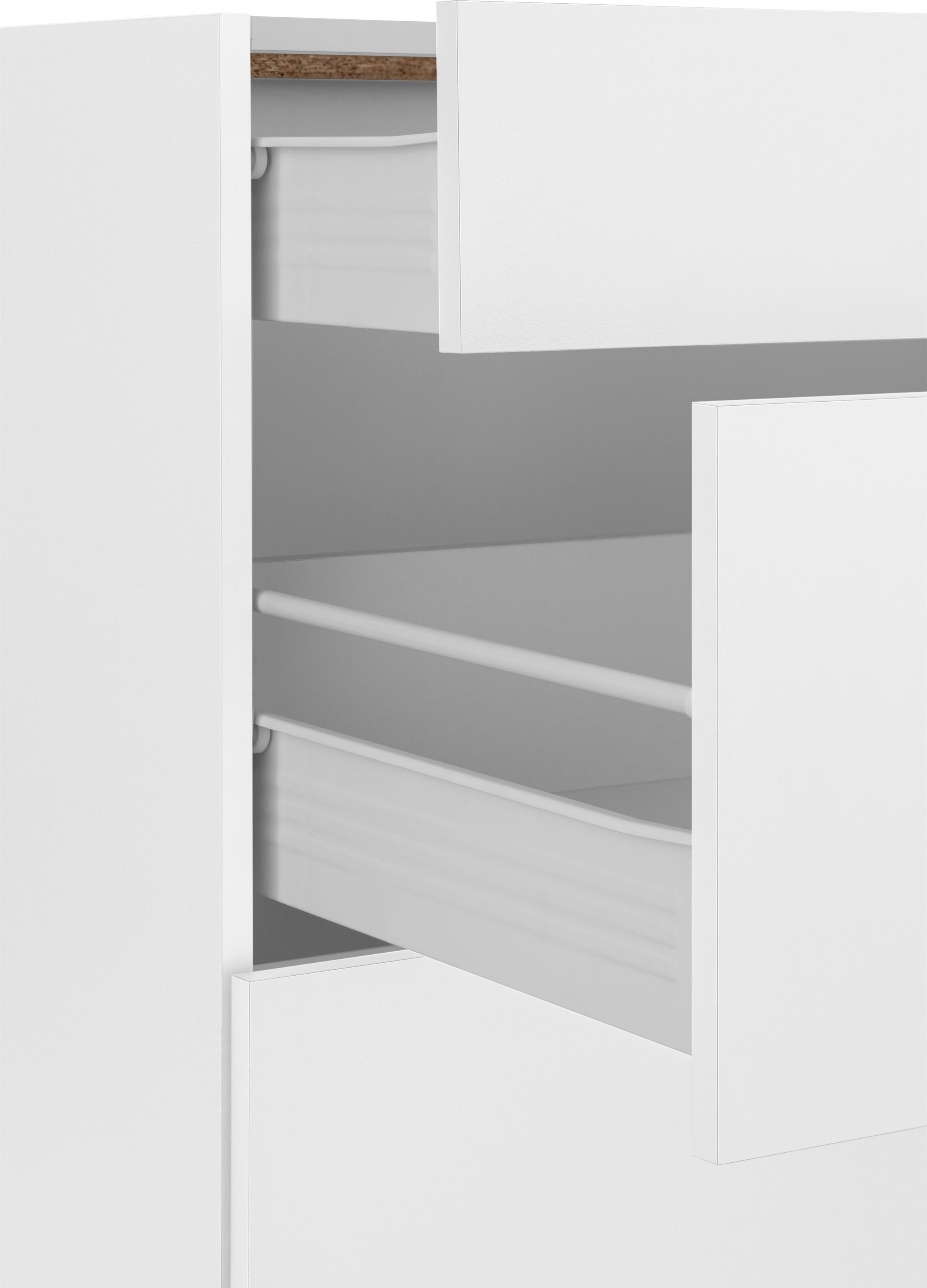 wiho Küchen Unterschrank »Unna« 90 cm breit, mit 2 großen Auszügen, ohne Arbeitsplatte