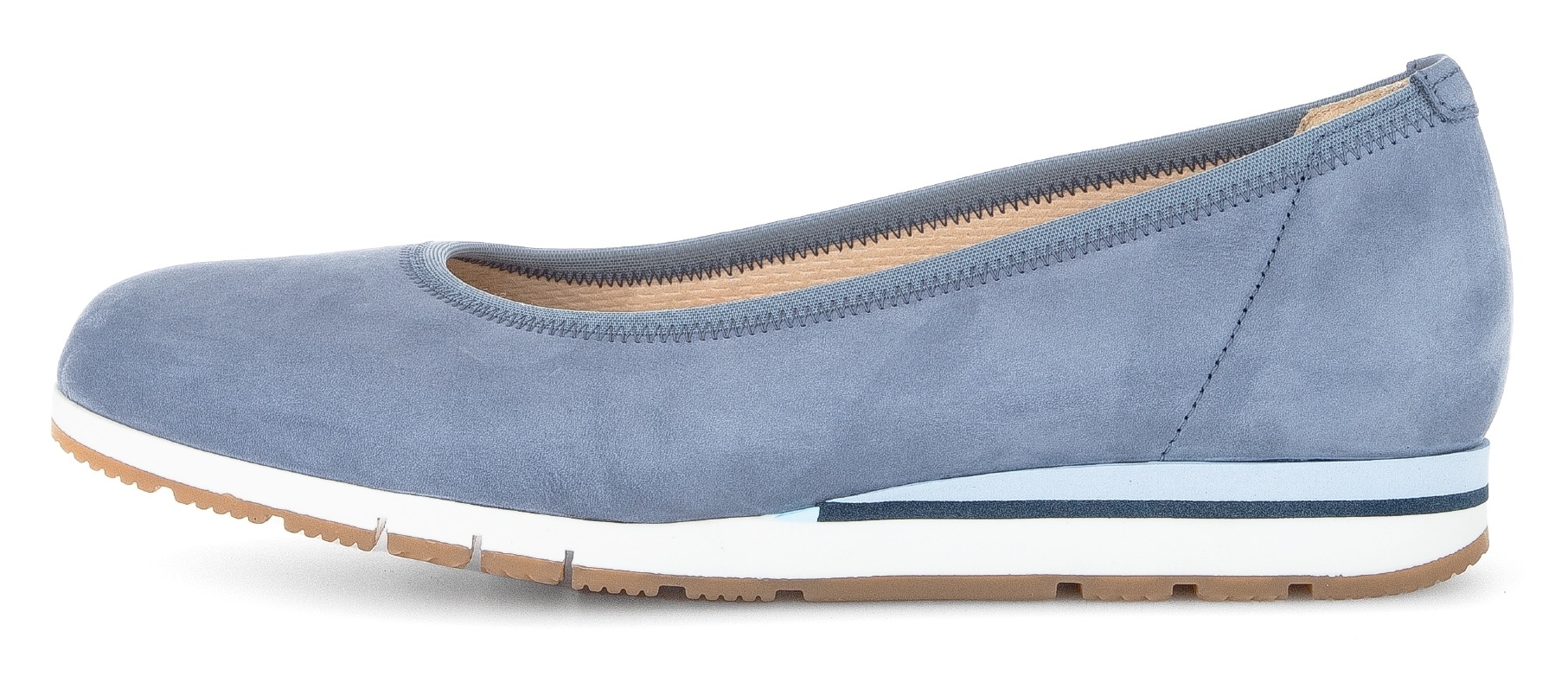 Gabor Ballerina »FLORENZ«, Keilabsatz, Schupfschuh, Komfortschuh in Schuhweite G (=weit)