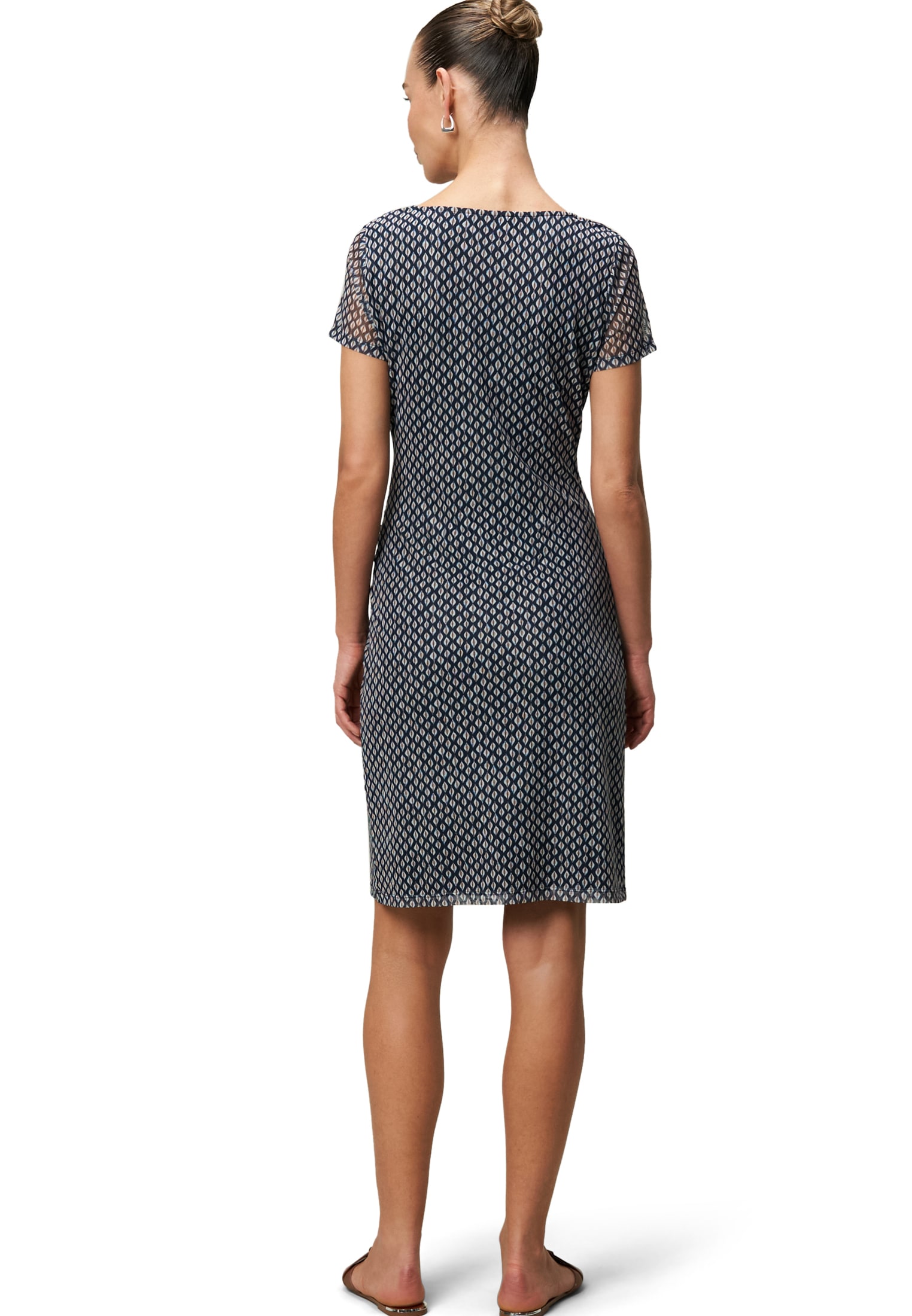 Zero Meshkleid »Mesh-Kleid mit Wasserfallausschnitt«