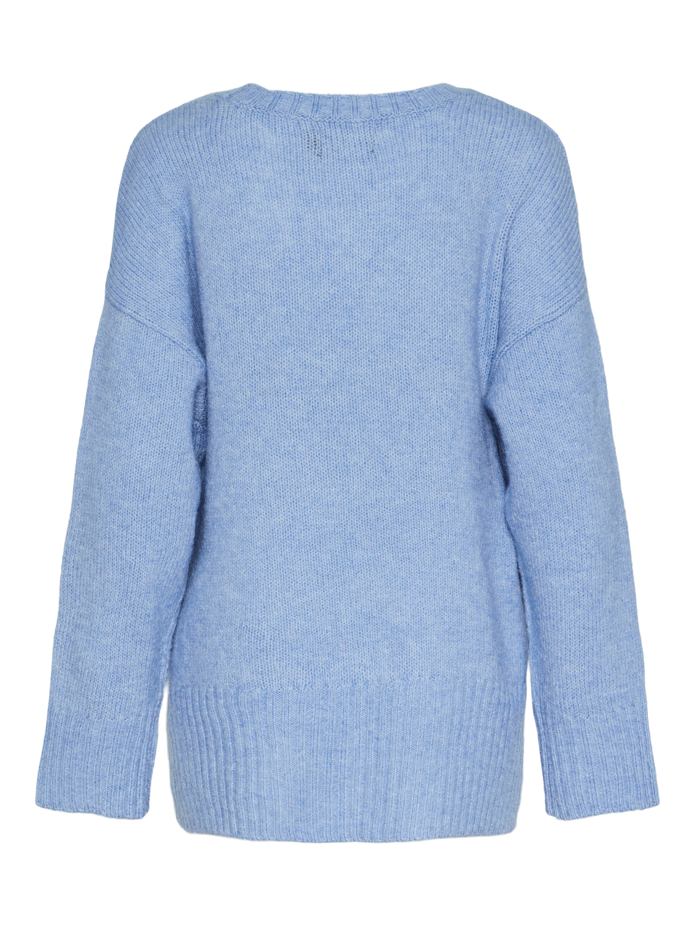 pieces Rundhalspullover »PCNANCY LS LOOSE O-NECK KNIT NOOS BC«, Oversized