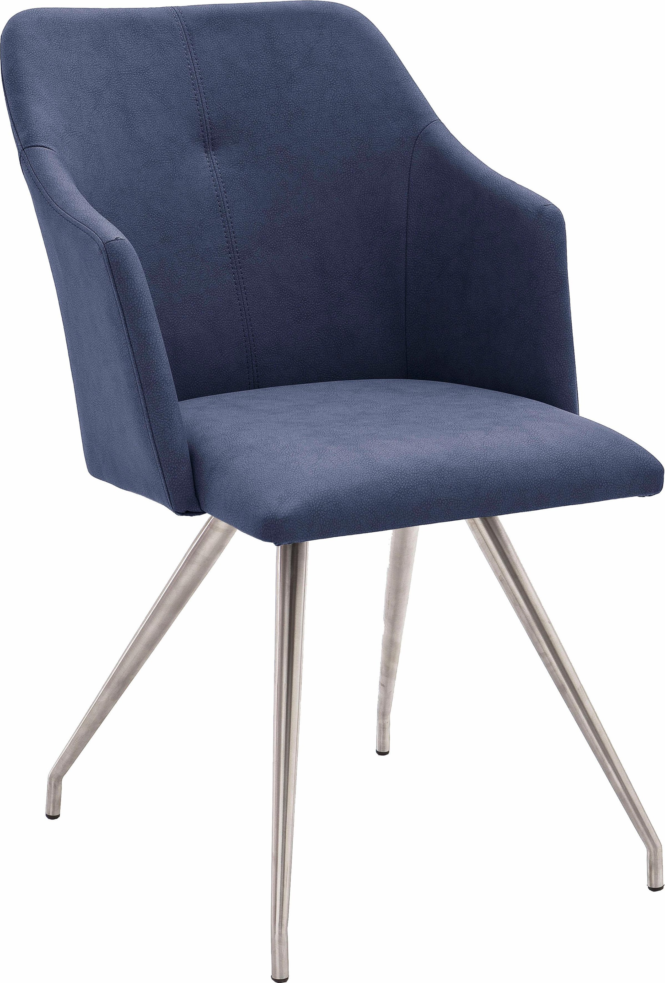 MCA furniture Esszimmerstuhl »Madita 4 Fuß Stuhl B-eckig«, (Set), 2 St., Kunstleder, Stuhl belastbar bis max. 140 kg