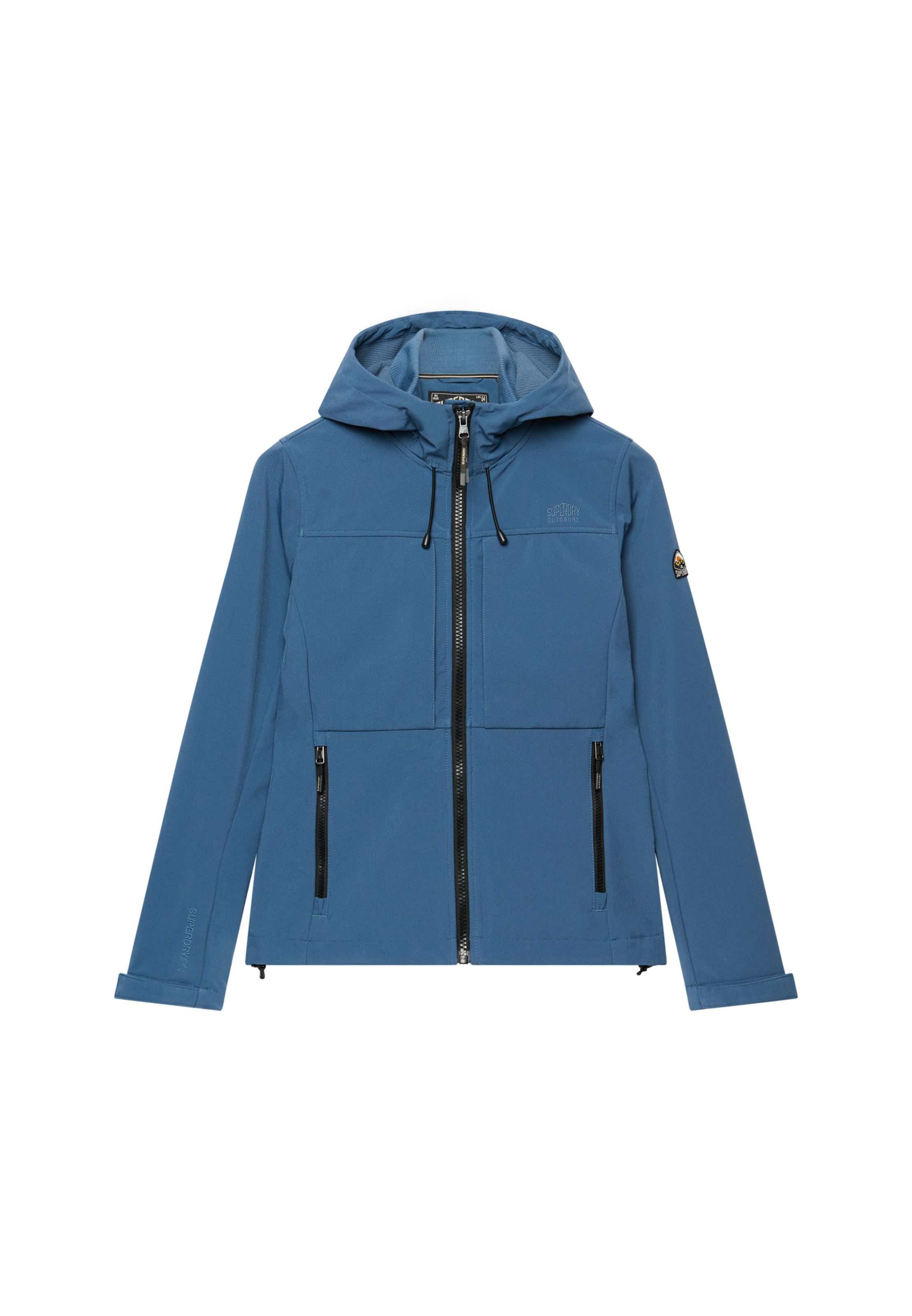Superdry Outdoorjacke »HOODED CLASSIC TREKKER JACKET« mit Kapuze mit Materialmix aus Polyester und Elasthan, Slim Fit