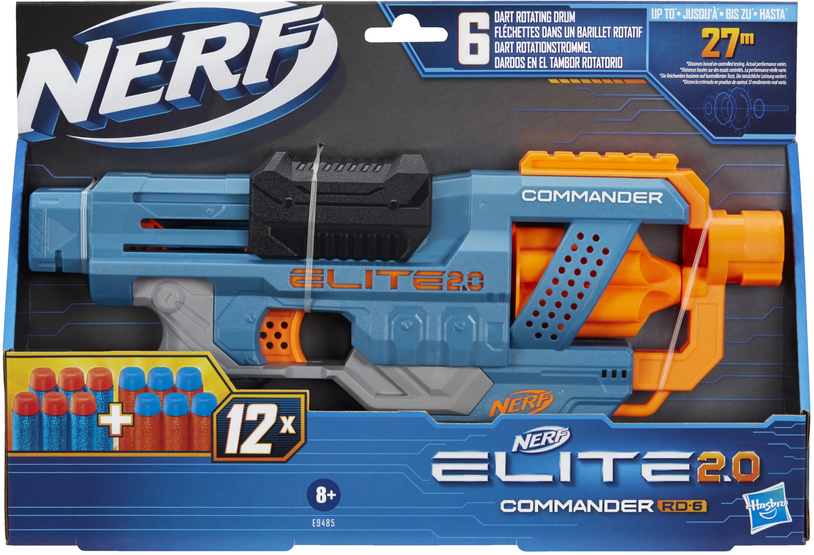 Hasbro Blaster »Nerf Elite 2.0 Commander RD-6«, inkl. 12 Darts