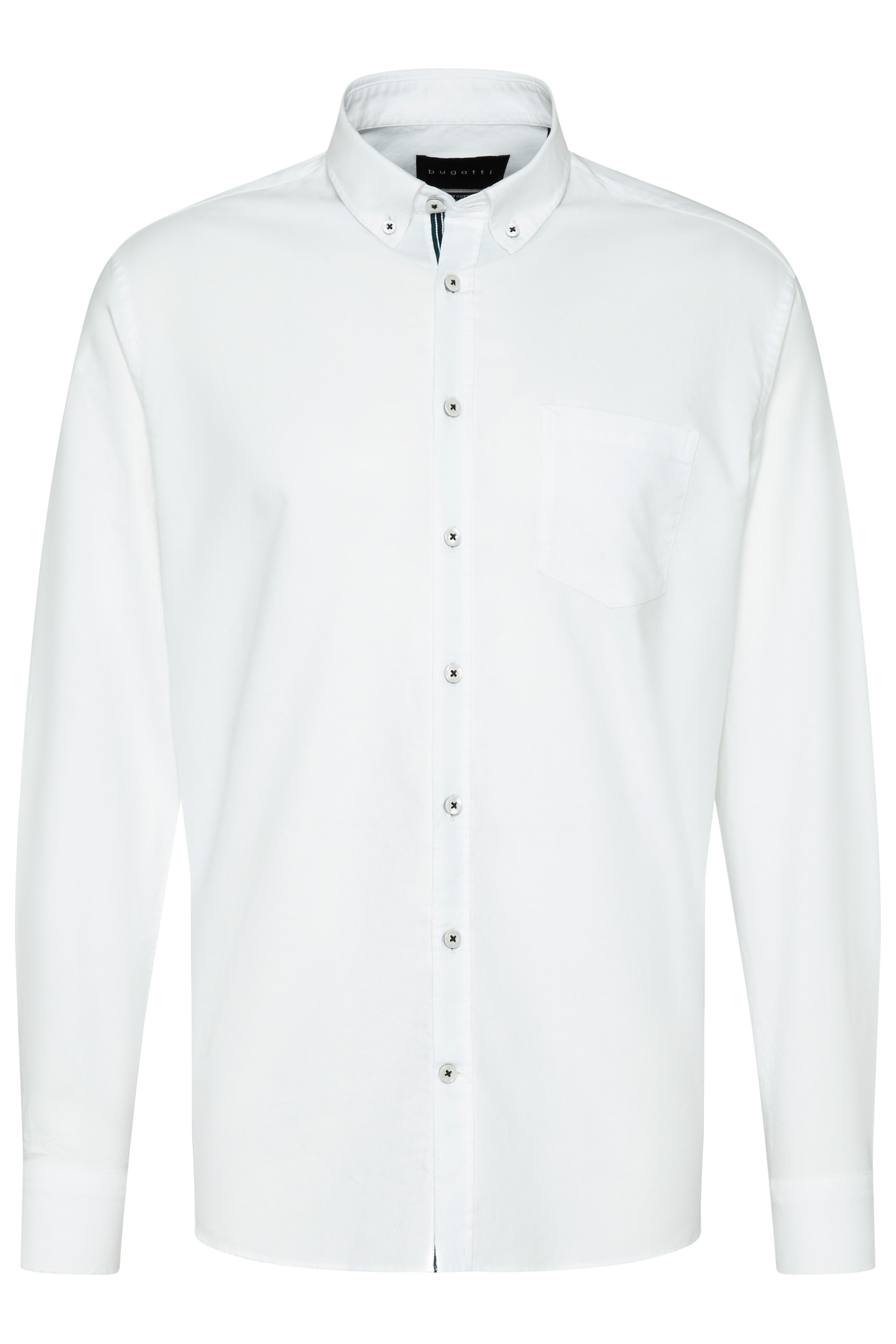 bugatti Langarmhemd, mit Button-Down-Kragen