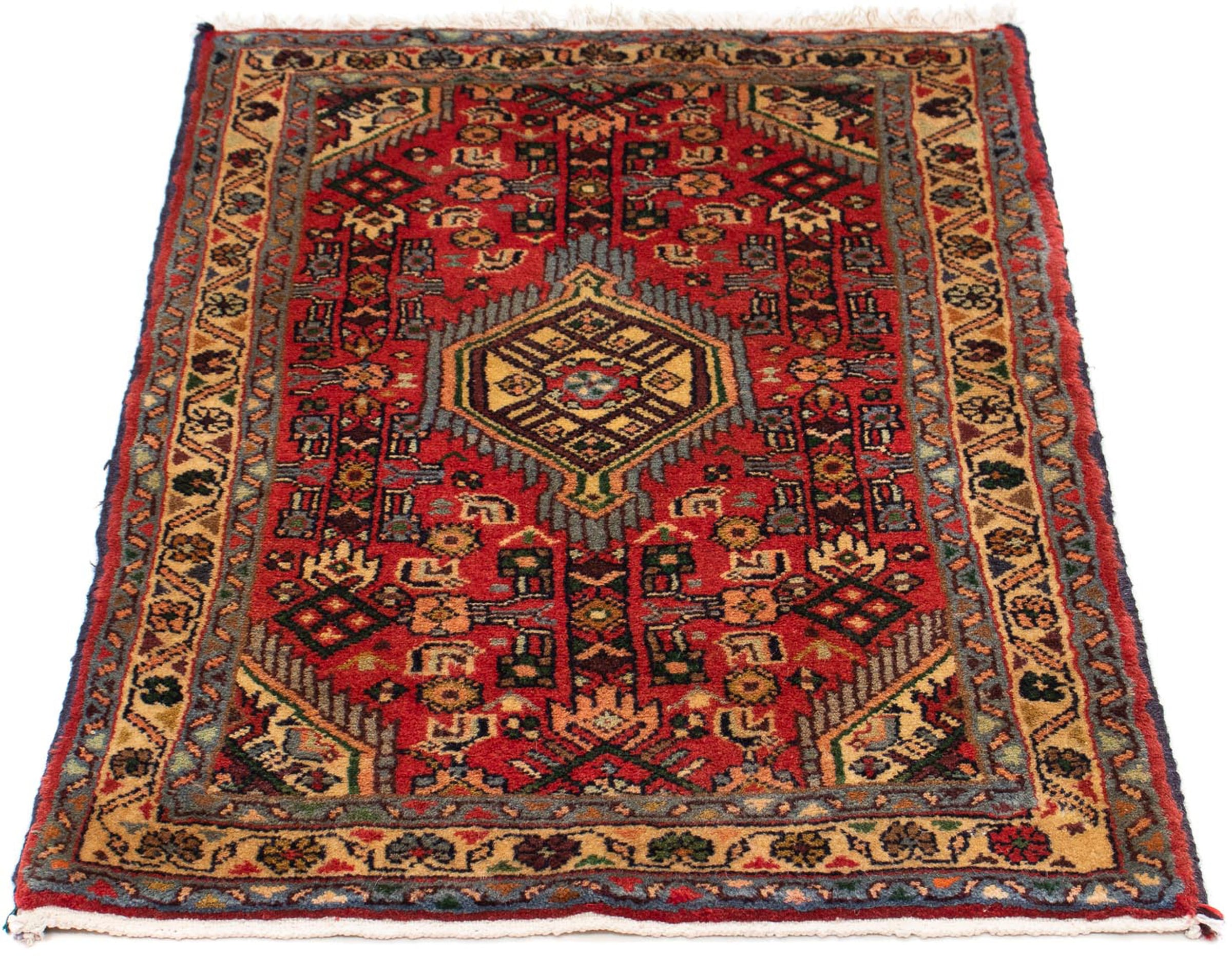 Orientteppich »Perser - Nomadic - 87 x 62 cm - dunkelrot«, rechteckig, 10 mm Höhe,...