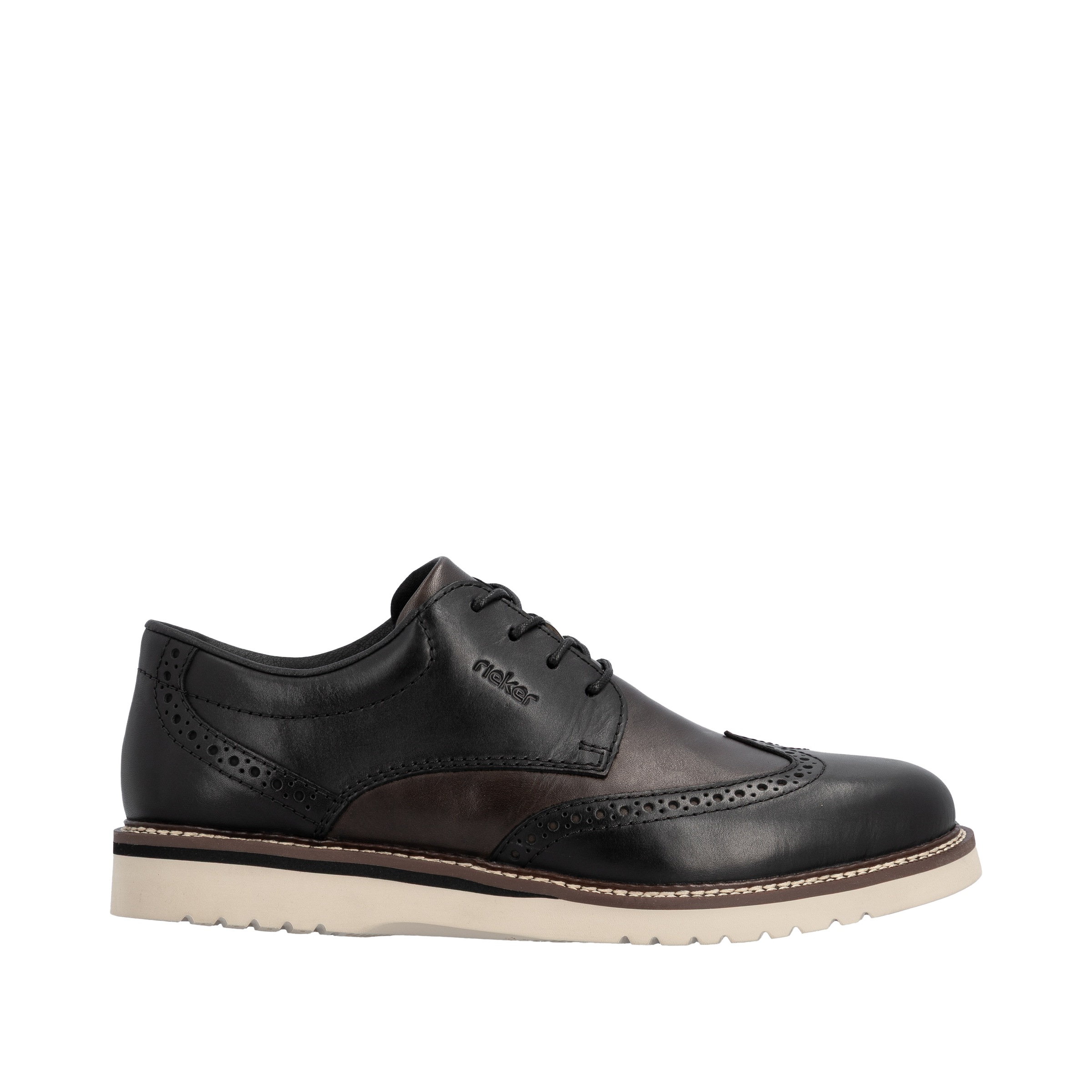 Rieker Schnürschuh, Schnürschuh, Business-Schnürer, Lyralochung, in bequemer Form