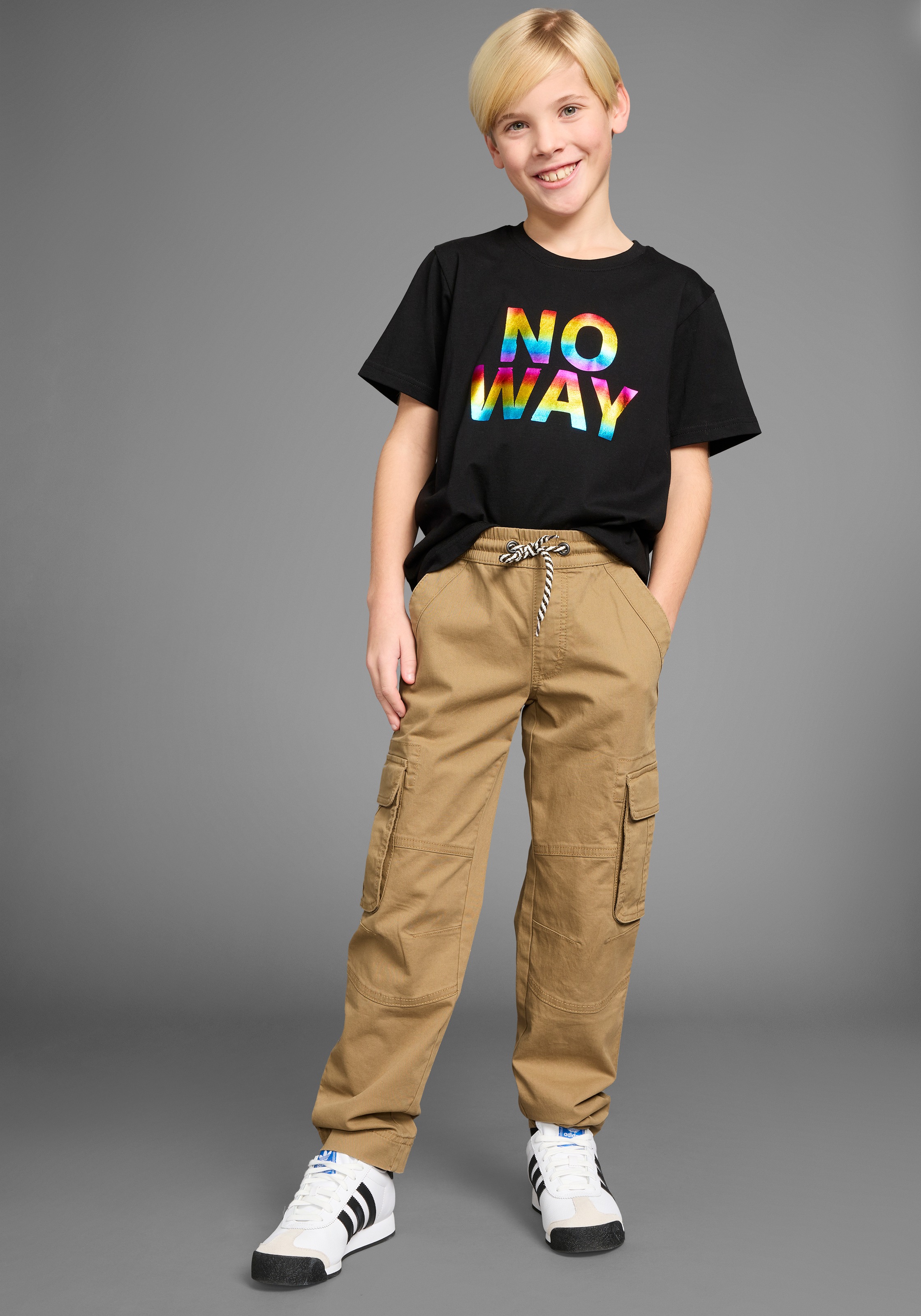 KIDSWORLD Cargohose »Pull-On Cargohose«, mit modischem Bindeband