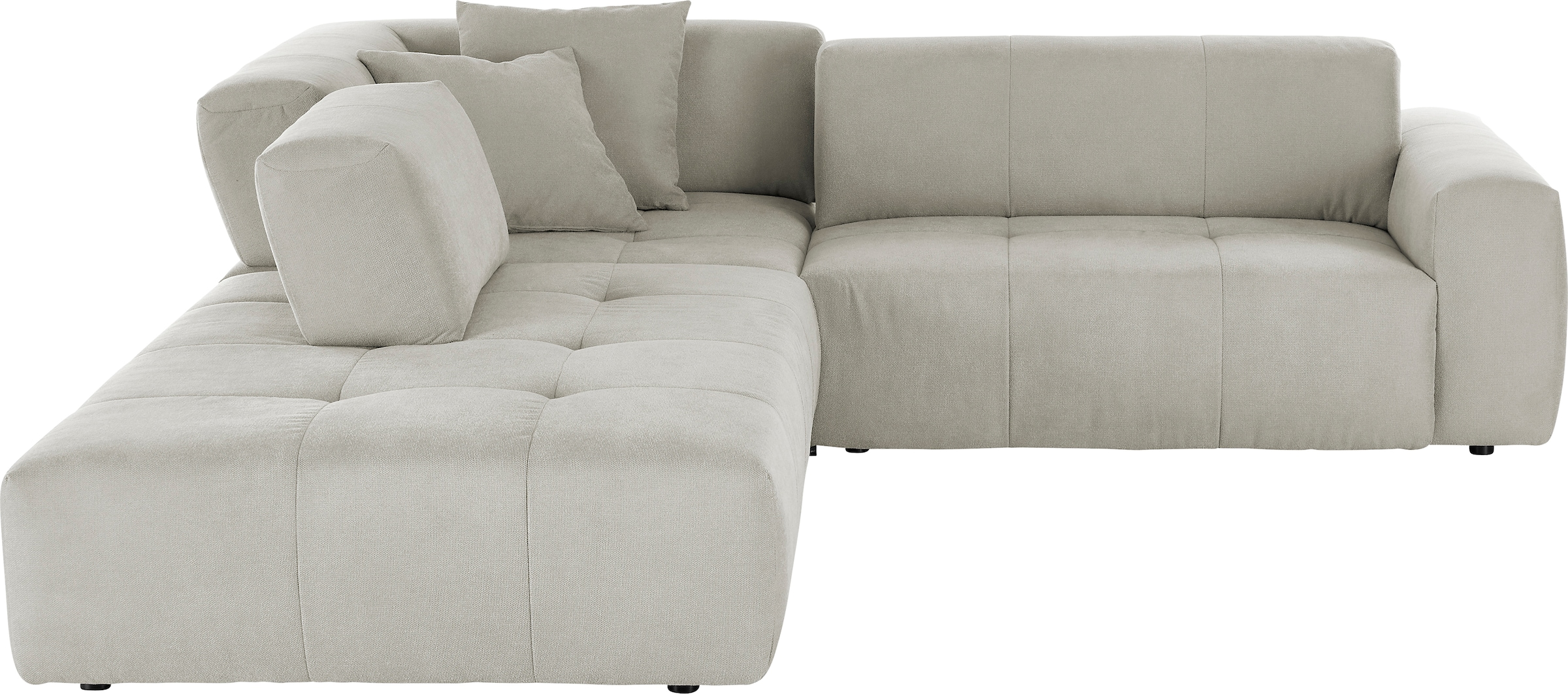 3C Candy Ecksofa »Yoshy Komfortsofa, bequem und modern, hochwertige Verarbeitungsdetails«, Zwei verschiedene Sitztiefen durch verstellbare Rückenlehne, L-Form