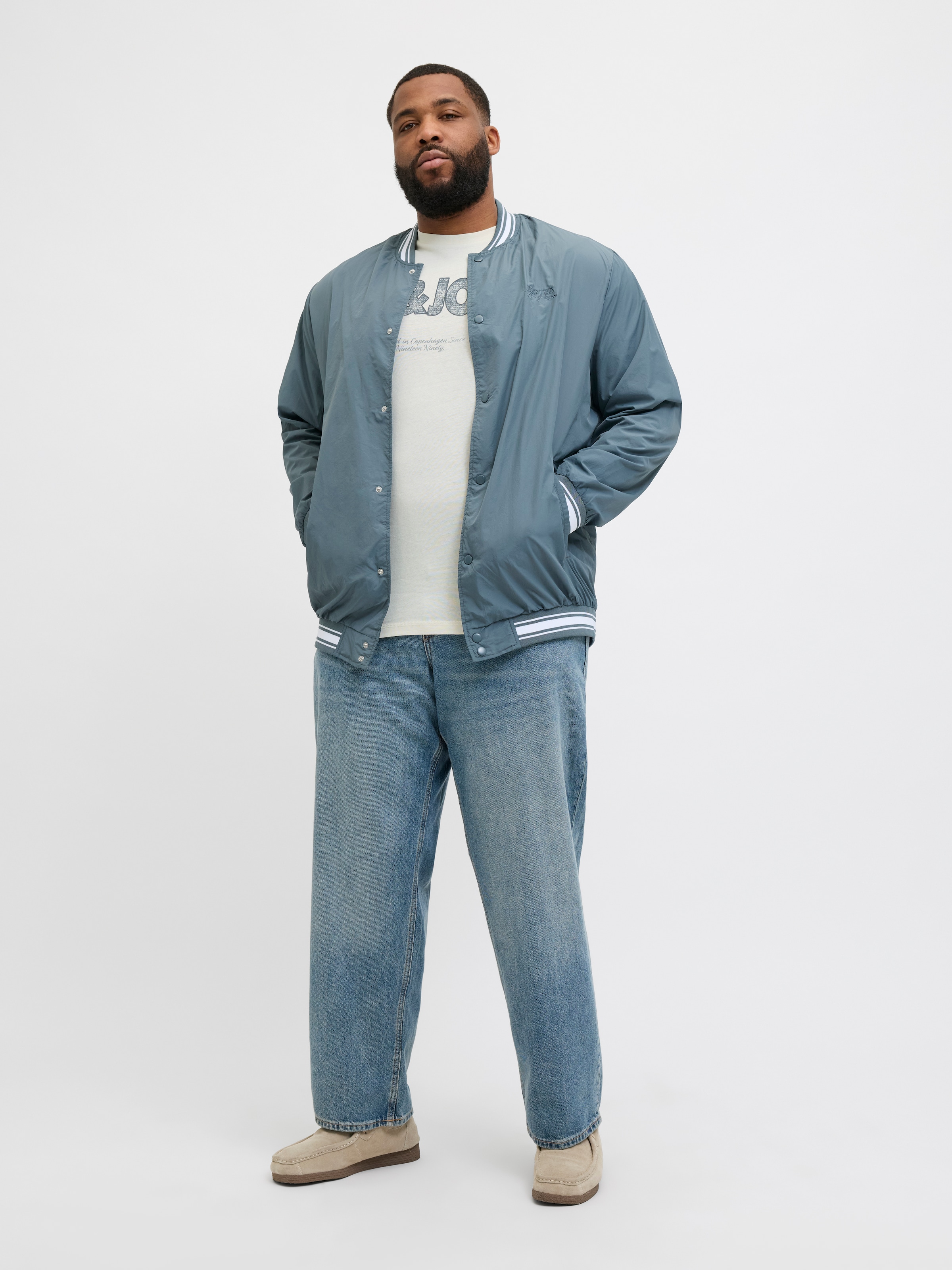 Jack & Jones PlusSize Print-Shirt »JORALMERIA BOLD BRANDING TEE SS CN PLS«, mit Logo Print
