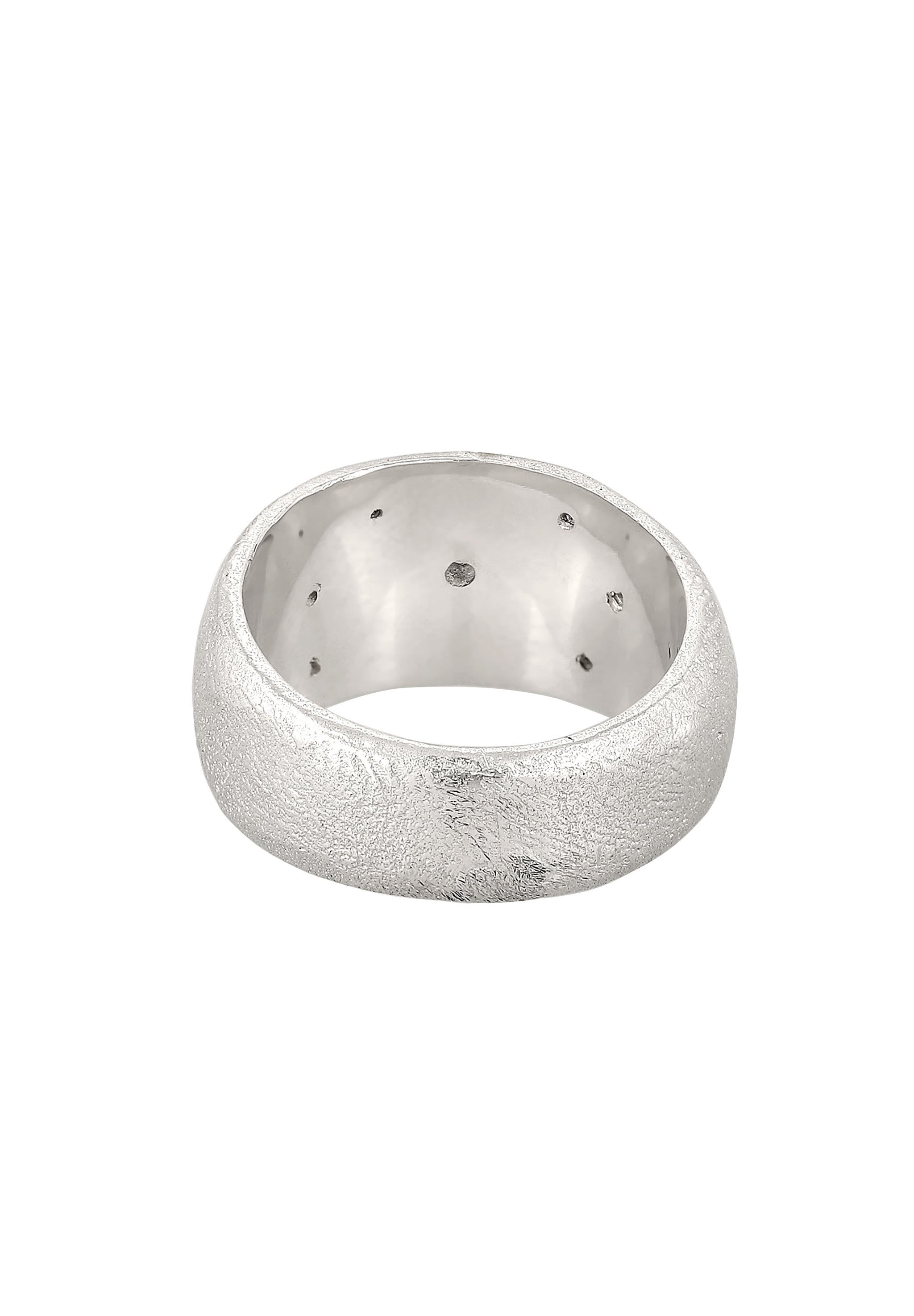 Kuzzoi Silberring »Ring Sonne Mond Zirkonia Weiß 925 Sterling Silber vergoldet«