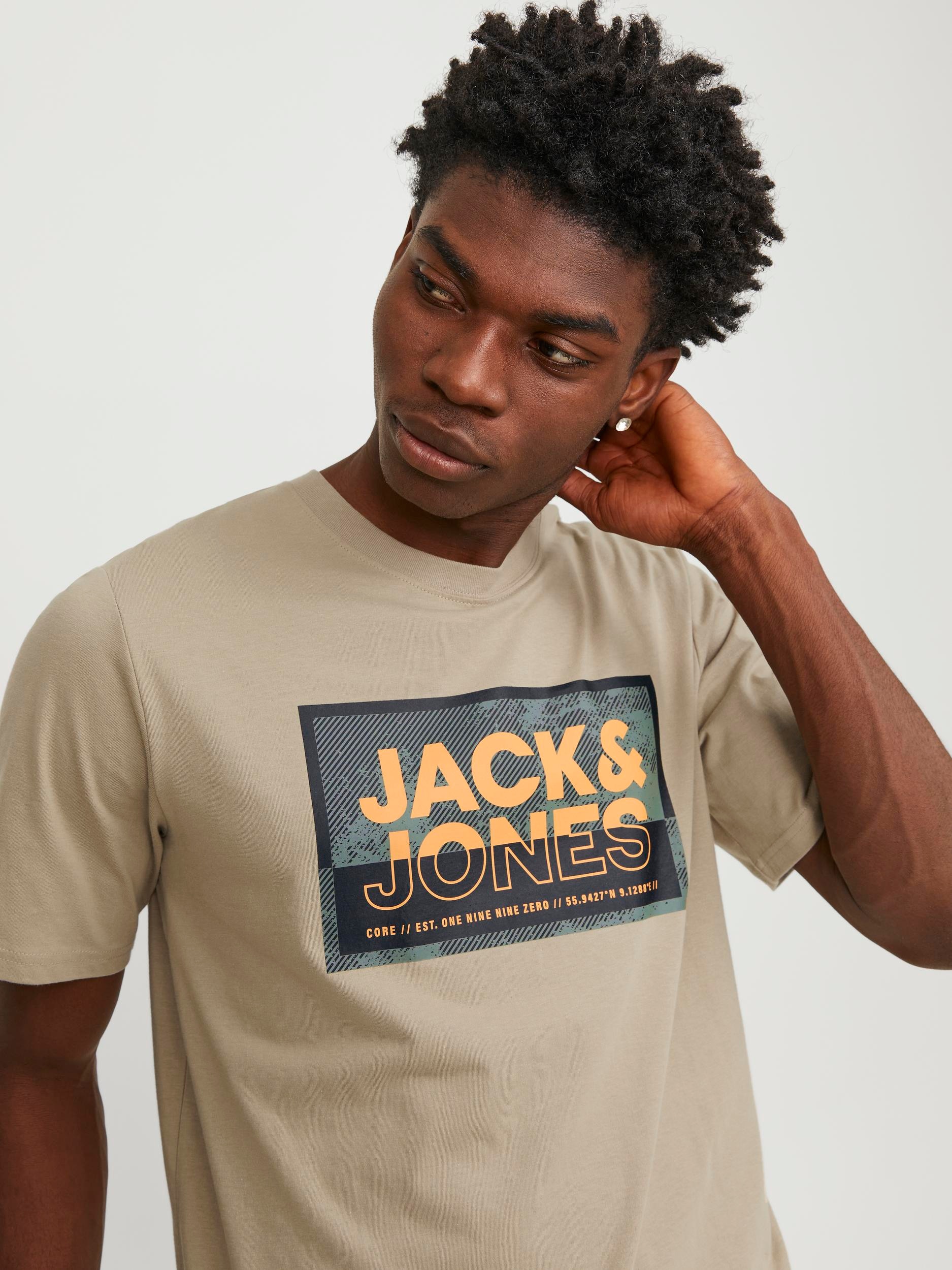 Jack & Jones Kurzarmshirt »JCOLOGAN TEE SS CREW NECK SS24 LN«