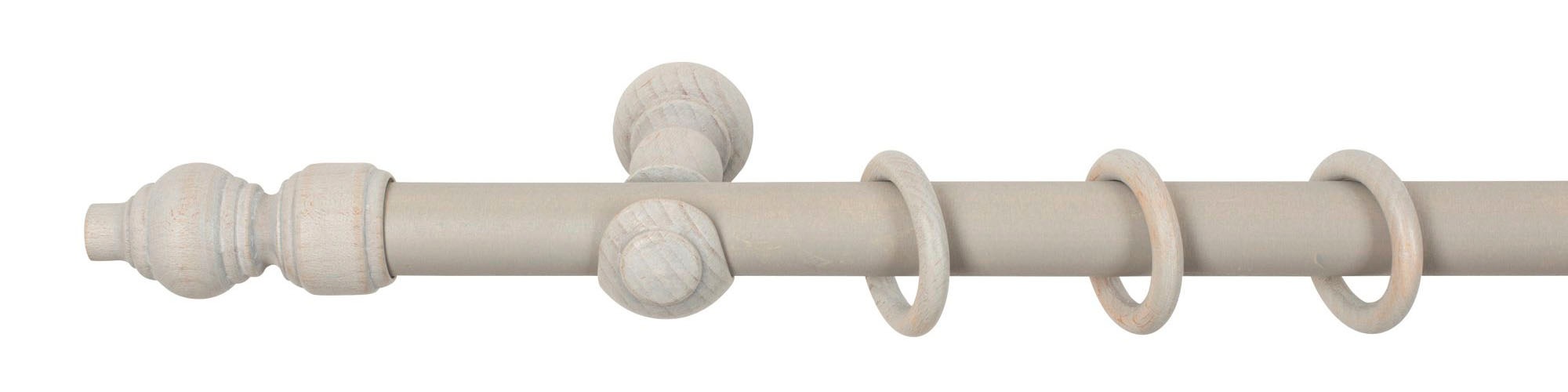 SN DECO GROUP Gardinenstange »Filigrano«, 1 läufig-läufig, Fixmaß, 28 mm, Holz, verschiedene Längen und Farben, Komplettset