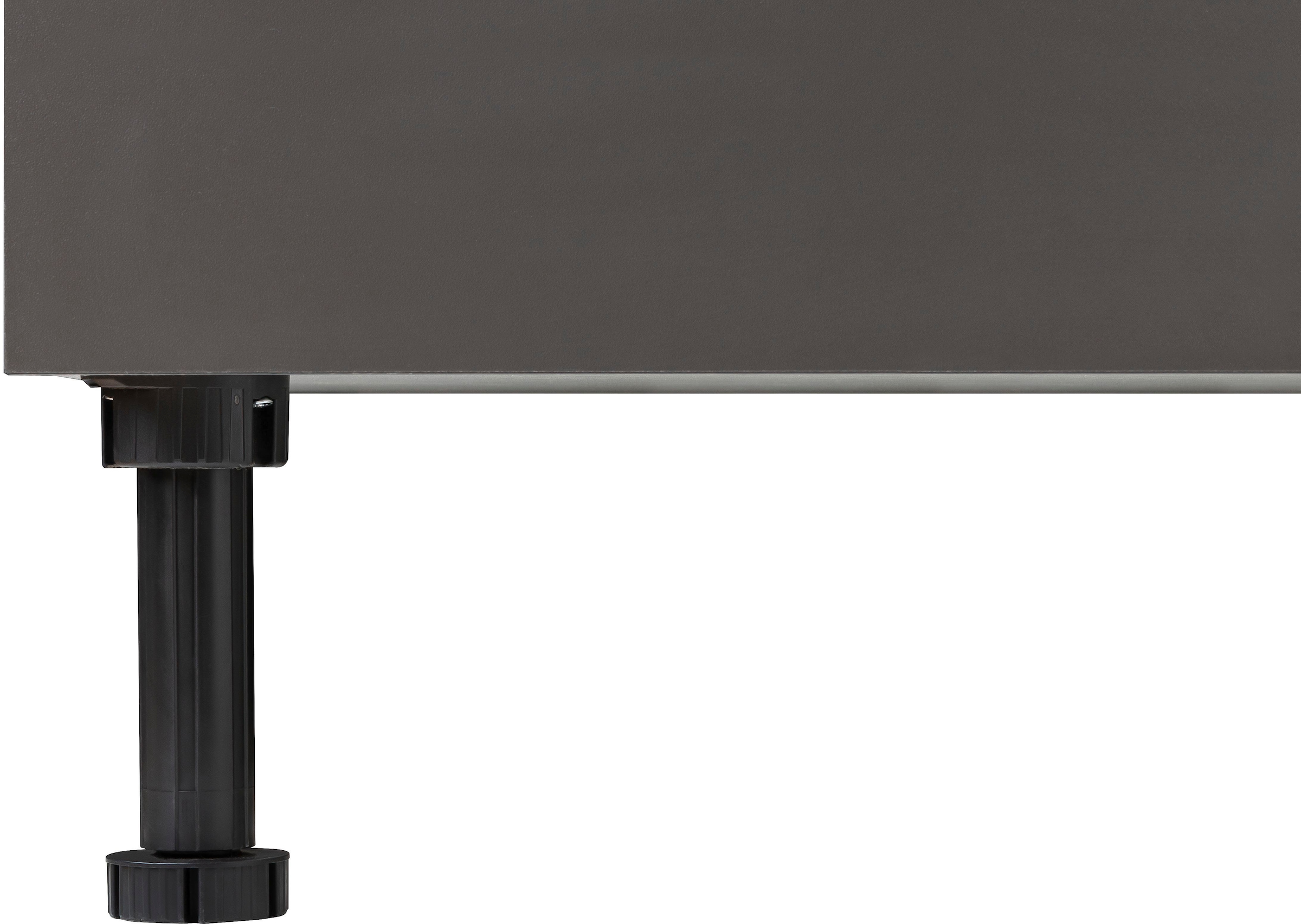 wiho Küchen Winkelküche »"Simi", mit verstellbaren Füßen, wahlweise mit E-Geräten«, Soft-Close-Funktion in Schubkästen & Auszügen, Stellbreite 285/175 cm