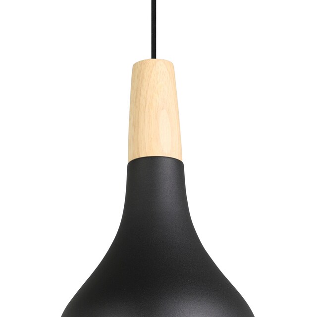 EGLO Hängeleuchte »SABINAR«, Hängeleuchte in schwarz und braun aus Stahl,  Holz - exkl. E27 - 40W kaufen online bei OTTO