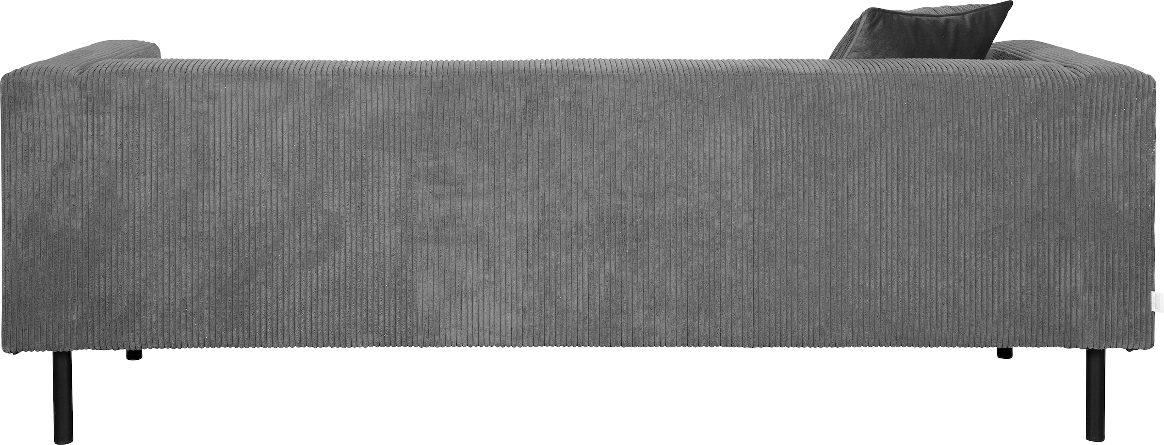 Home affaire 3-Sitzer »Lillibeth Designsofa mit Wellenunterfederung, Maße B/T/H: 218/74/83 cm« Zierkissen als Wendekissen, Bezug Samtoptik oder Cord