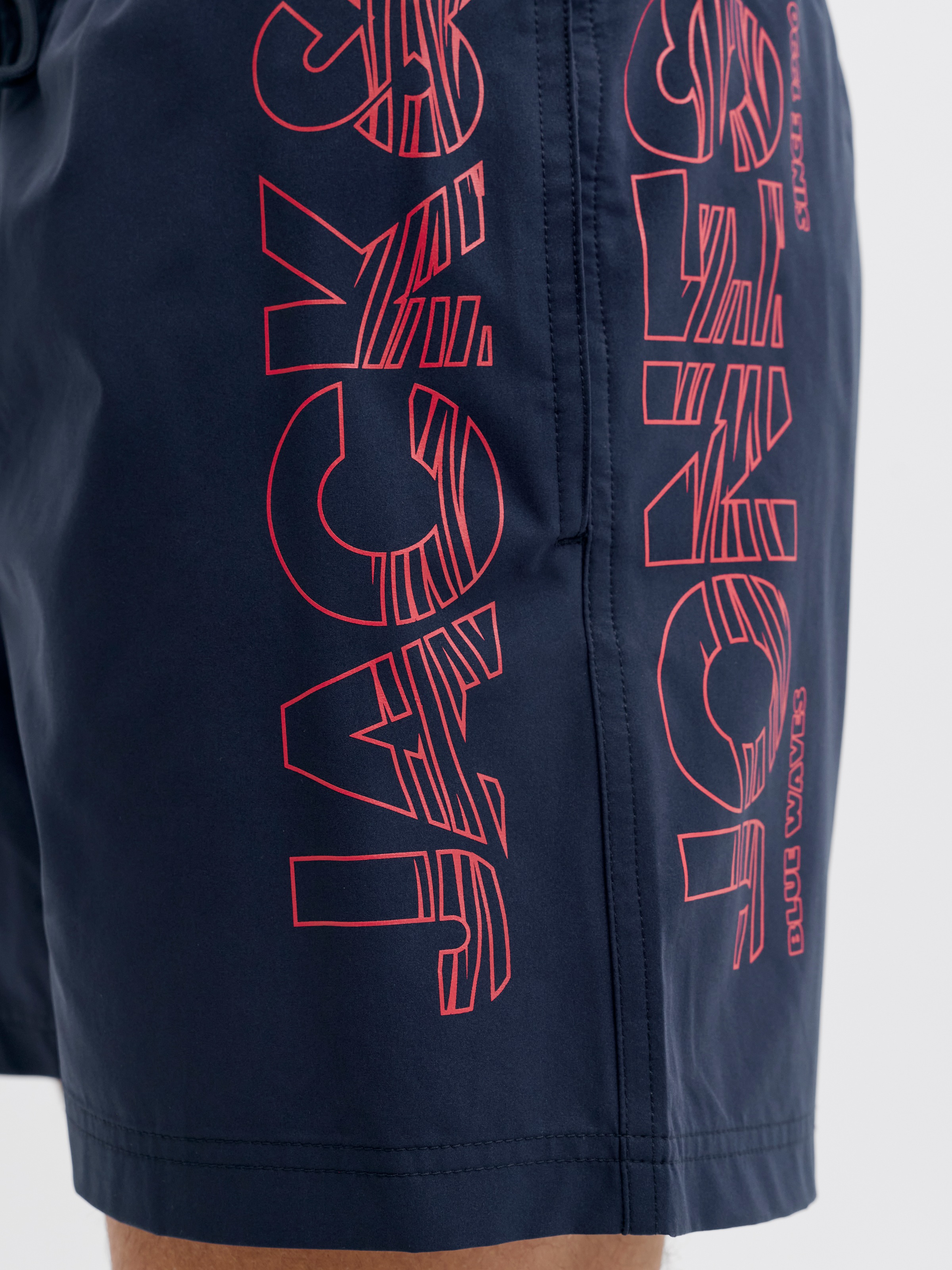 Jack & Jones PlusSize Badeshorts »JPSTMAUI WAVE LOGO SWIM SHORTS SN PLS«