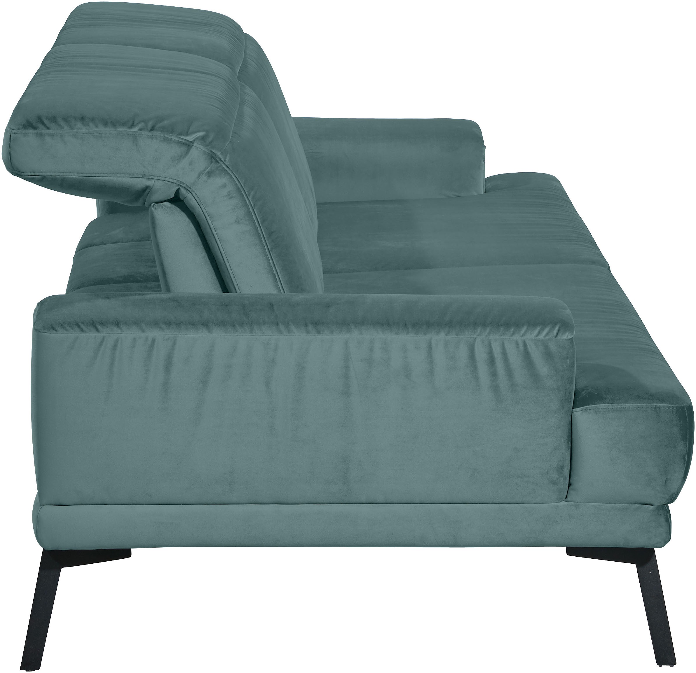 Musterring 3-Sitzer »MR 4580«, inkl. Kopf- und Sitztiefenverstellung, Fuß schwarz, B228 x T103 cm