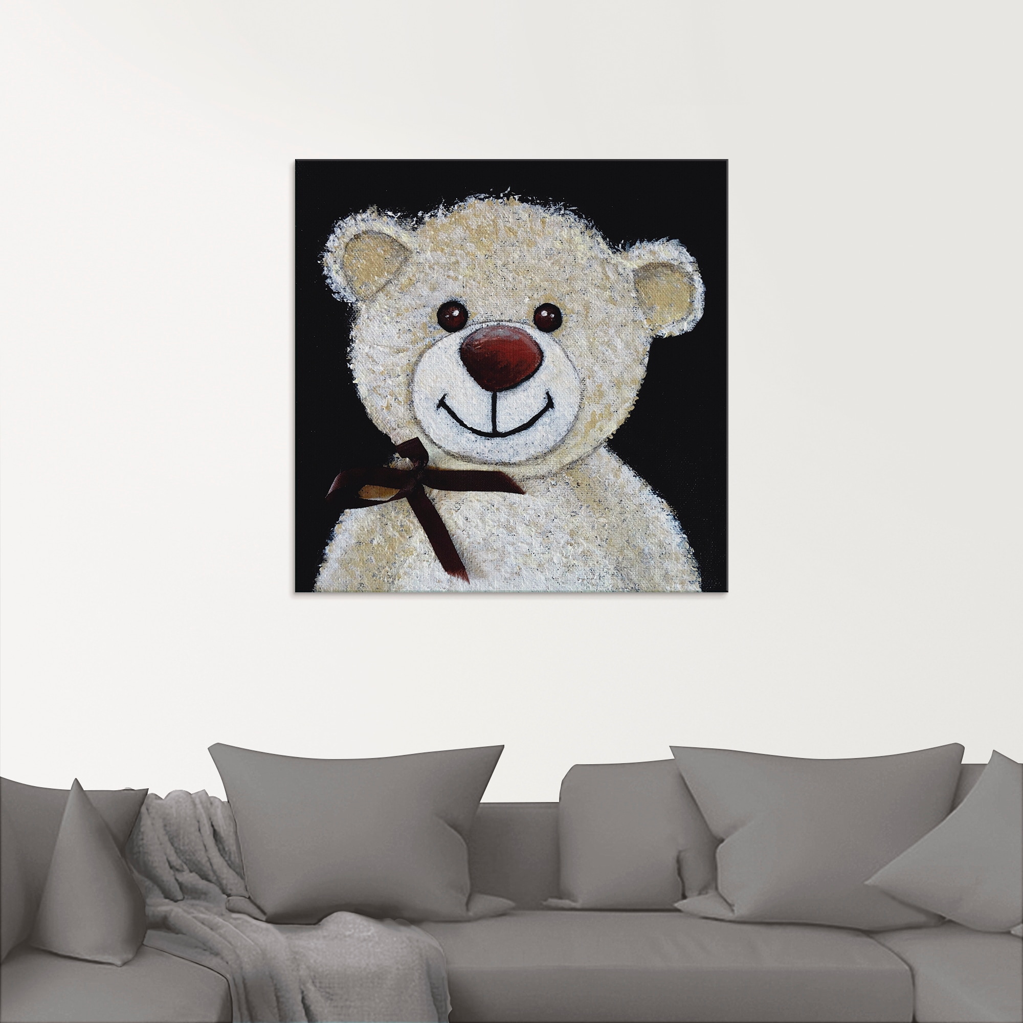 Artland Glasbild »Teddybär«, Spielzeuge, (1 St.), in verschiedenen Größen