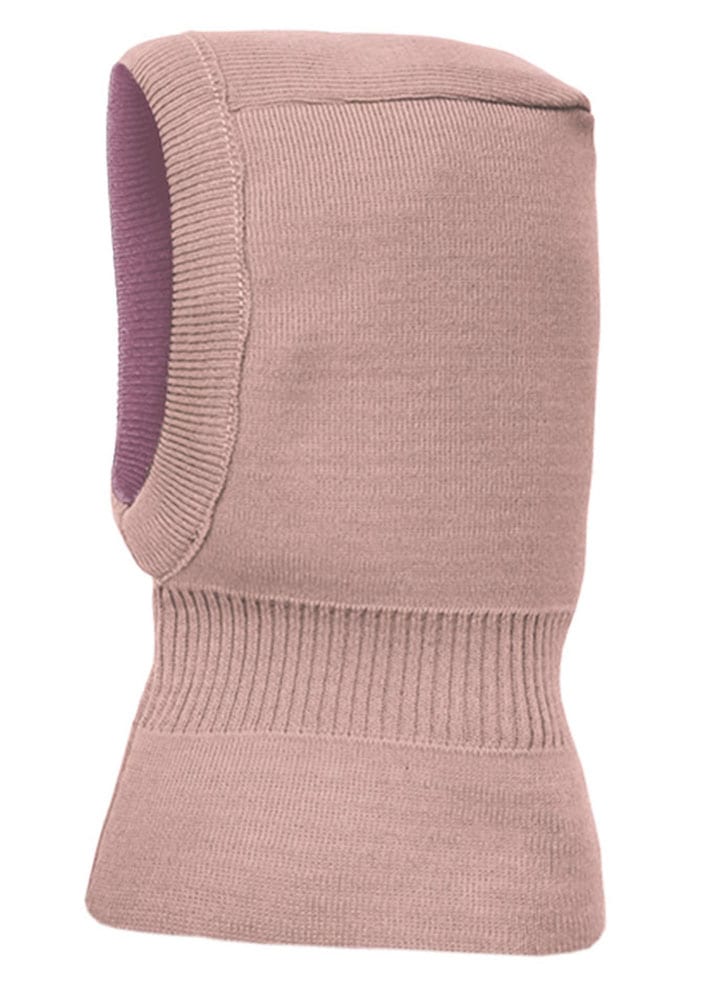 MAXIMO Wendemütze reine Merinowolle, reversible, doppelt gestrickt, Ausgenähtes Halsteil