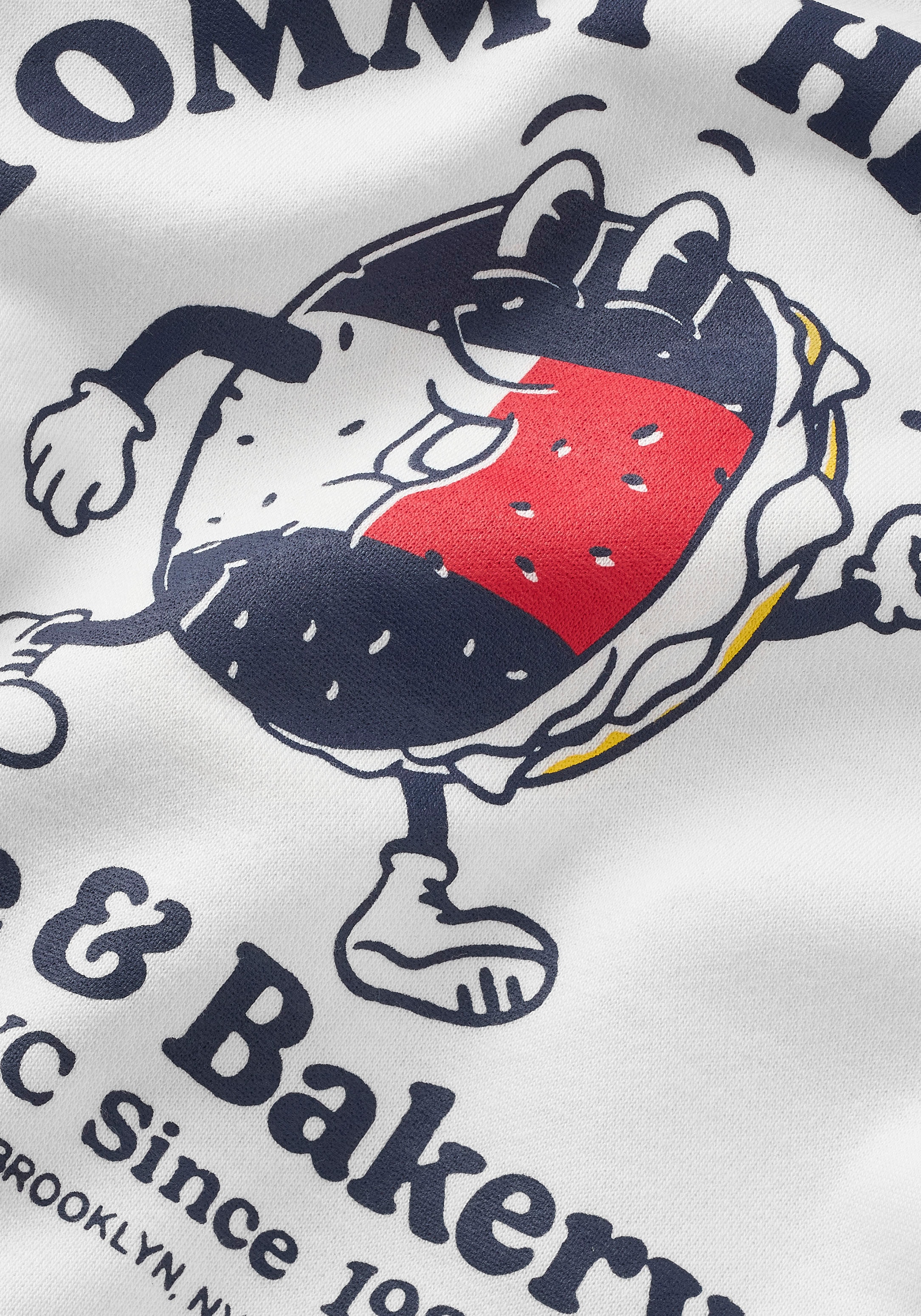 Tommy Hilfiger Sweatshirt »TOMMY BAGELS FULL ZIP SWEATSHIRT«, mit großem Print auf der Rückseite