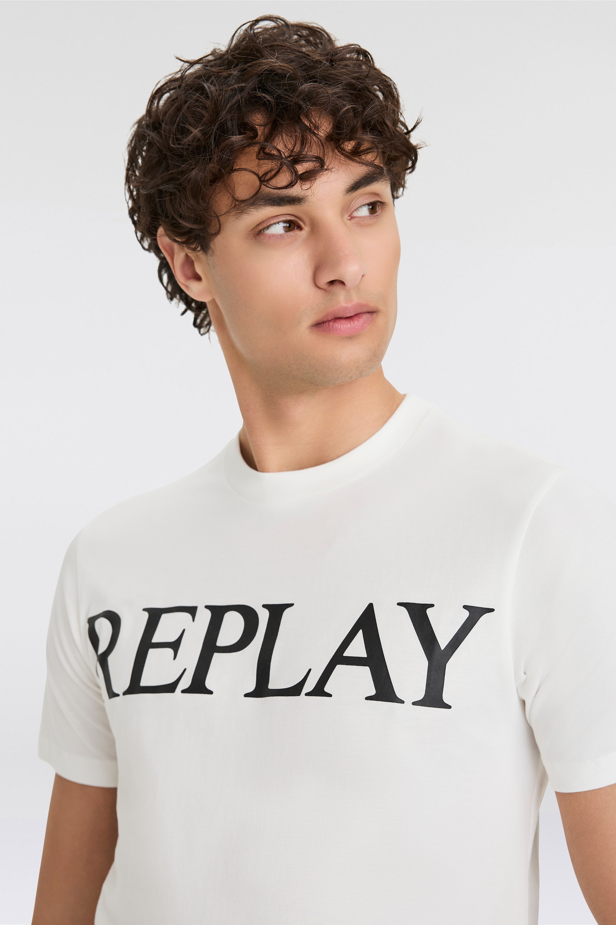 Replay T-Shirt, mit Logo-Frontprint