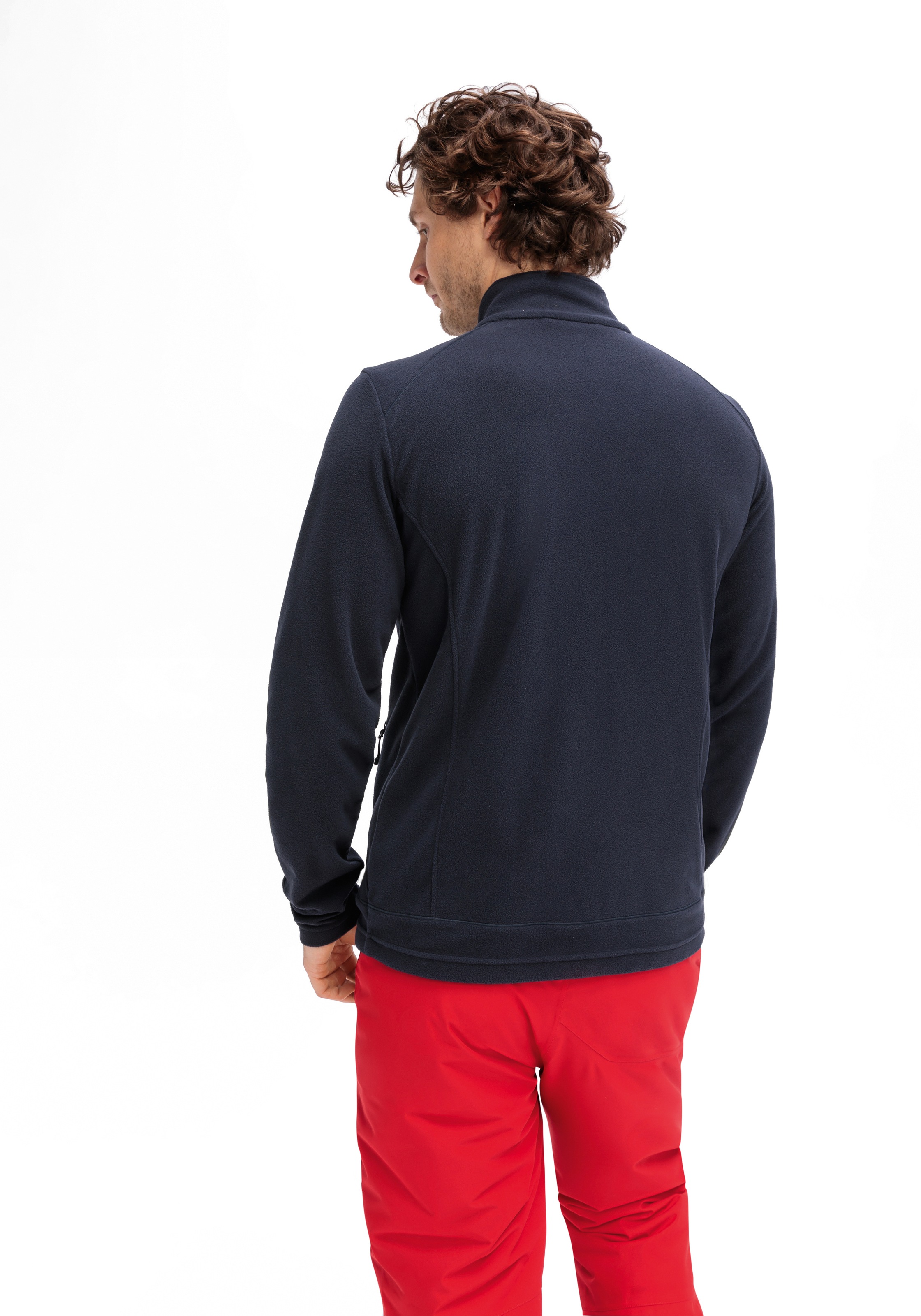 Maier Sports Fleecejacke »Dennis Jacket M« Herren Midlayer, pflegeleichtes Fleece mit 2 RV-Taschen