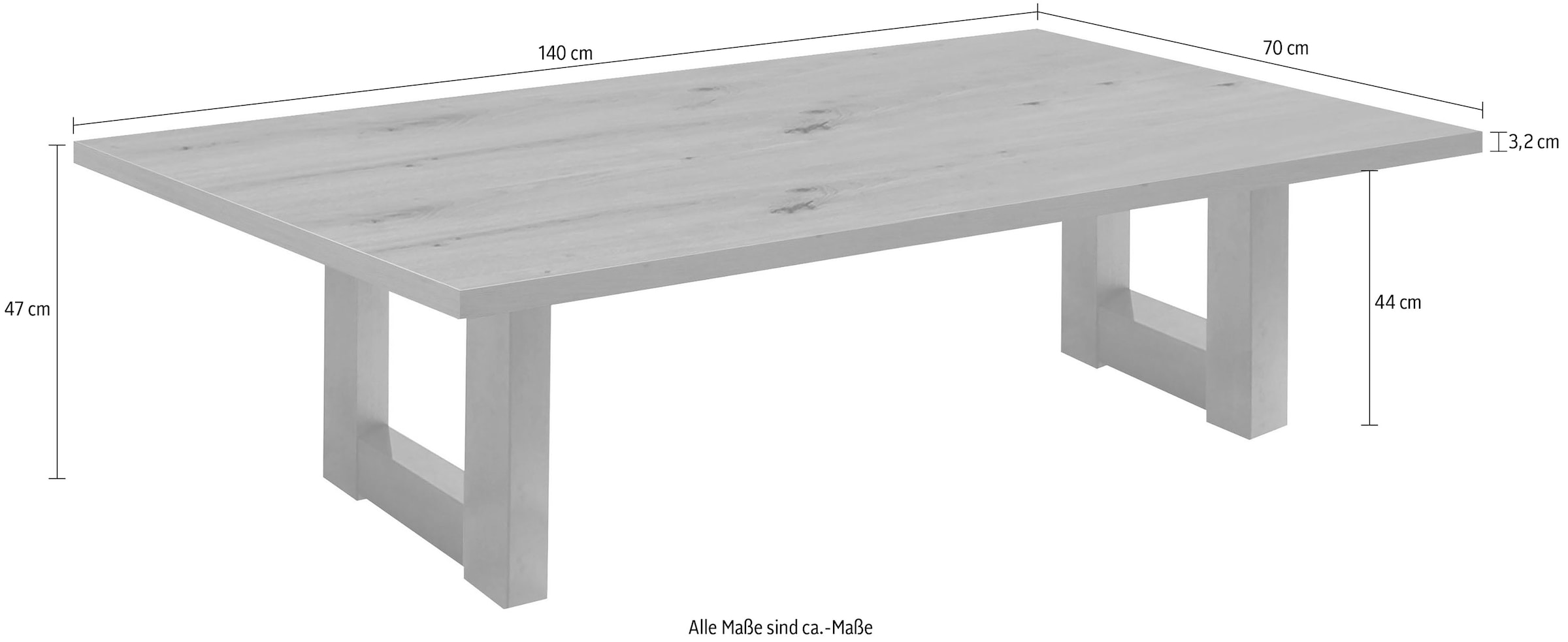 Mäusbacher Couchtisch »TOPSELLER!«, (Beistelltisch), Tisch, U-Gestell