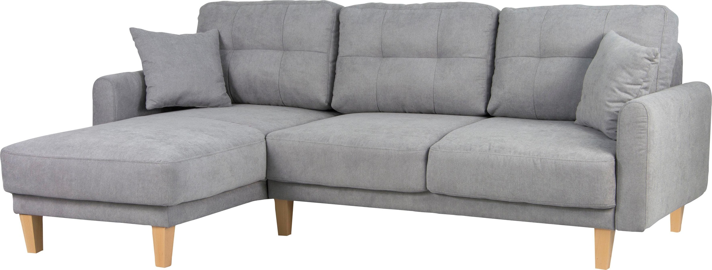 Home affaire Ecksofa »TRIPLO optionale Schlafsofa mit Bettkasten, Maße B/T/H: 234/164/89 cm« L-Form wahlweise mit Bettfunktion - Liegefläche 132x210 cm