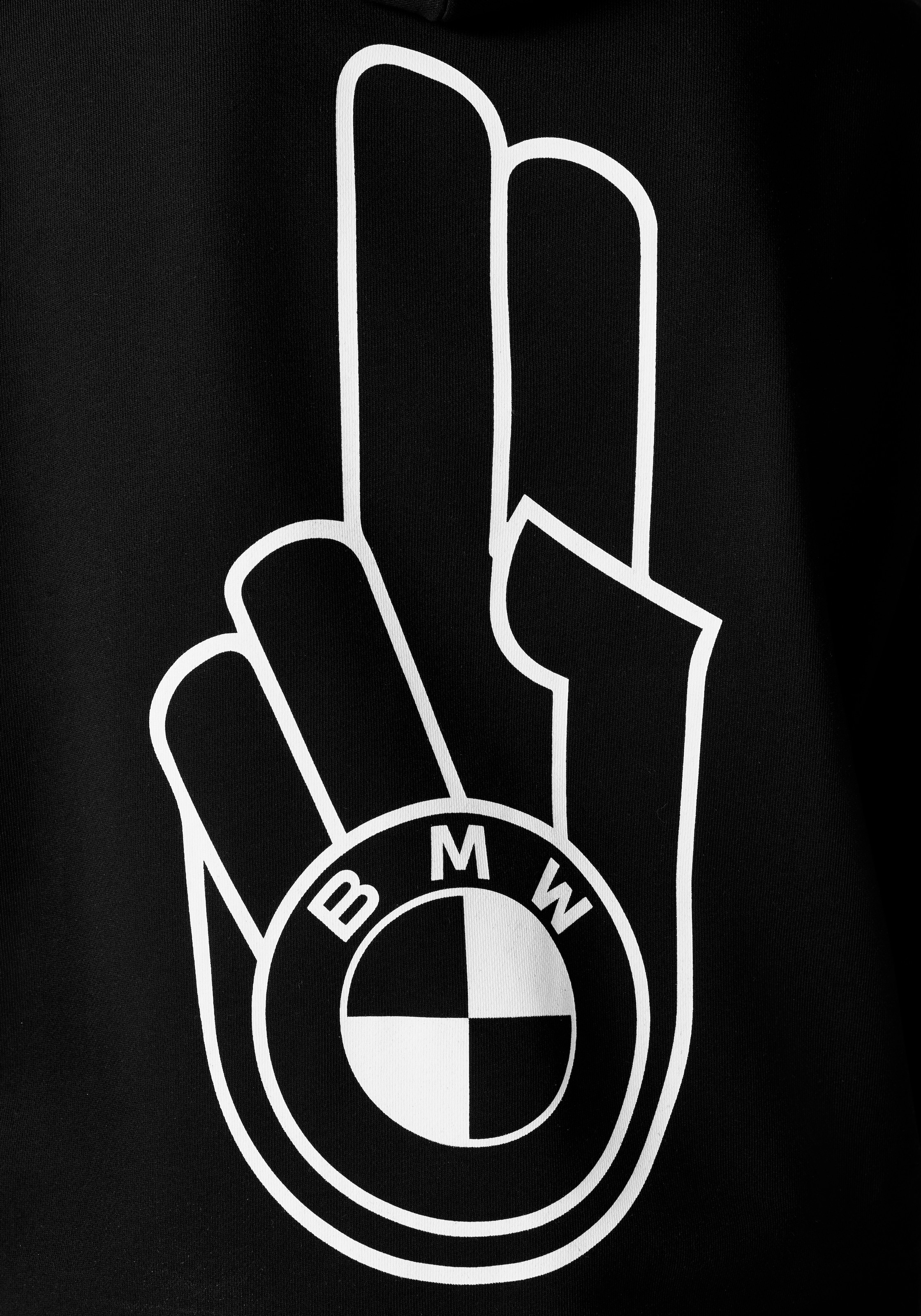 BMW Hoodie, mit Druck auf Brusthöhe