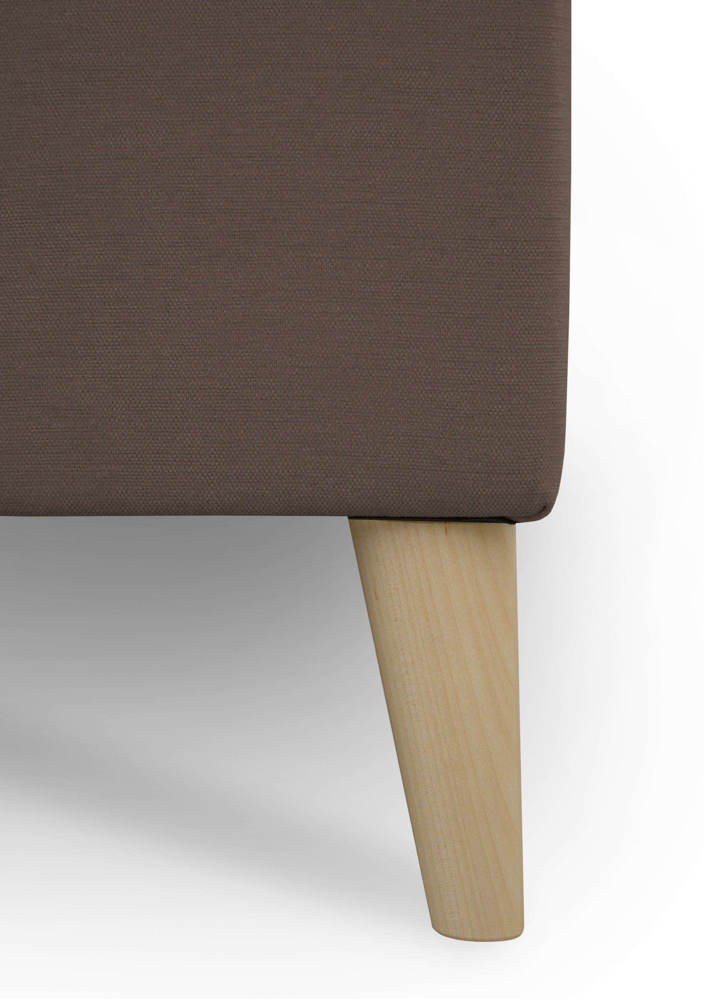 OTTO home 3-Sitzer »Oland Skandi, weicher Chenille-Stoff« 224 cm, Wellenunterfederung, Skandi-Design, Massivholzfüße