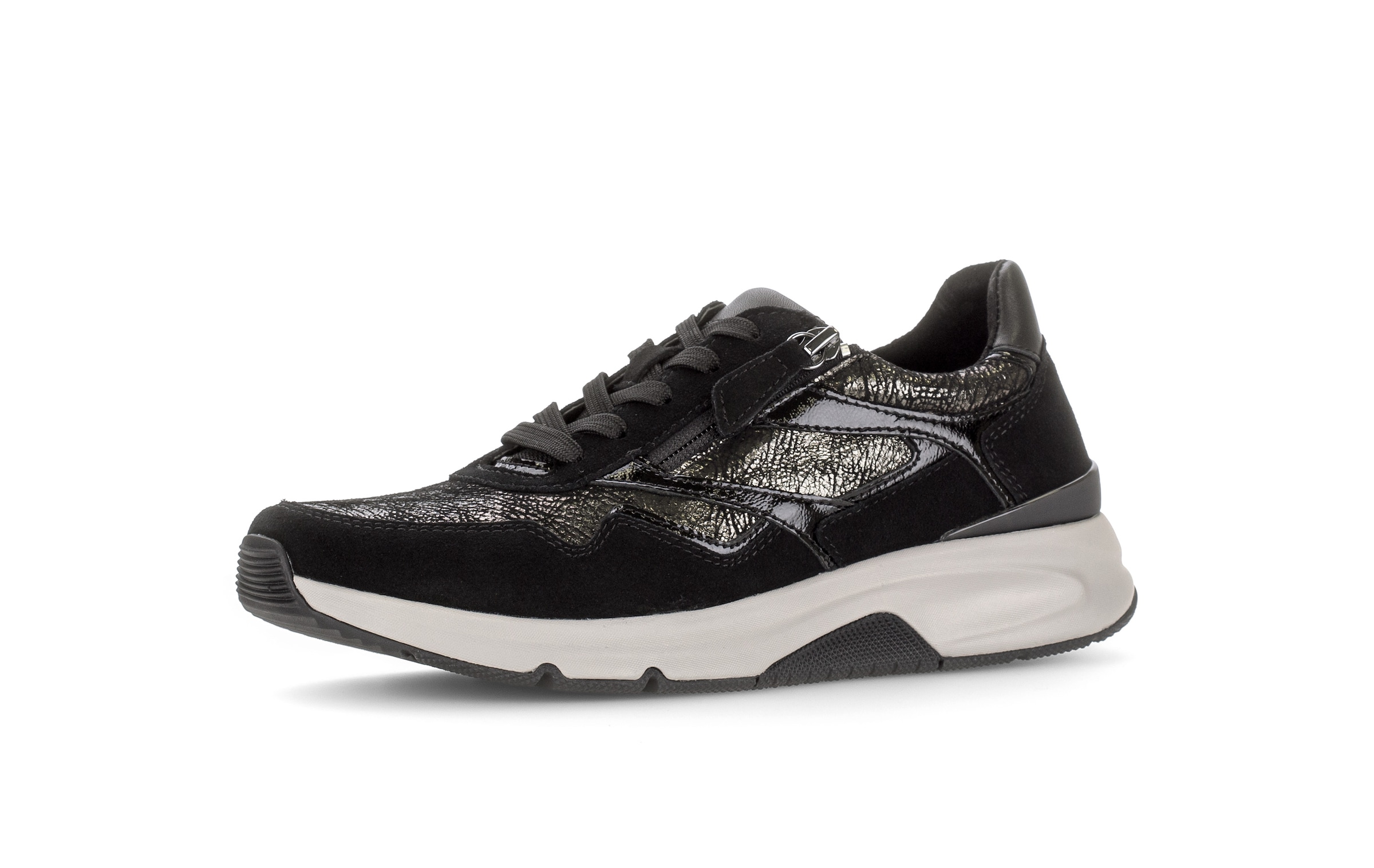 rollingsoft Keilsneaker  Schnürschuh, Halbschuh, Freizeitschuh mit Außenreißverschluss