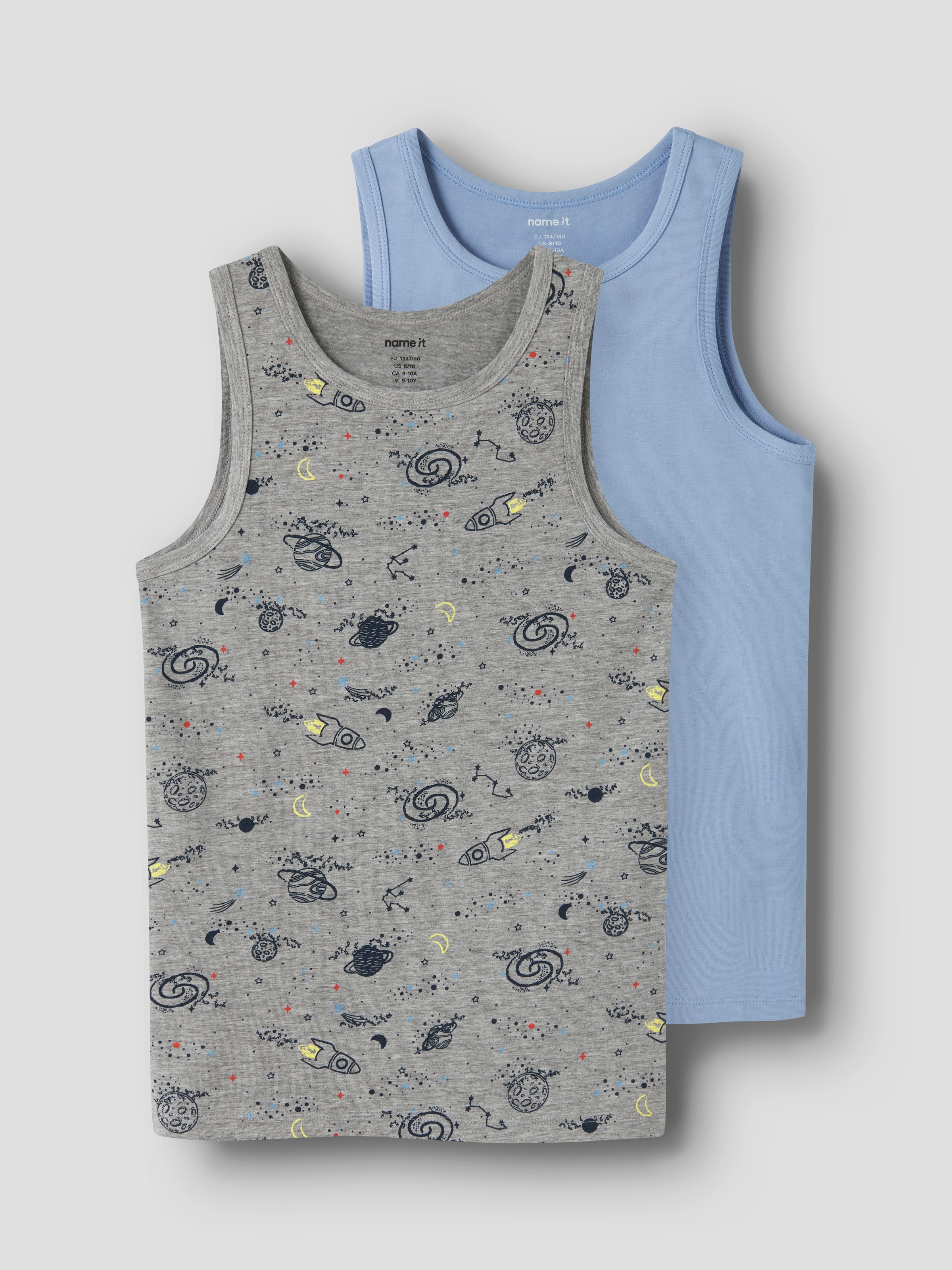Name It Unterhemd »NKMTANK TOP 2P GREY SPACE NOOS« Packung, 2 Stk.