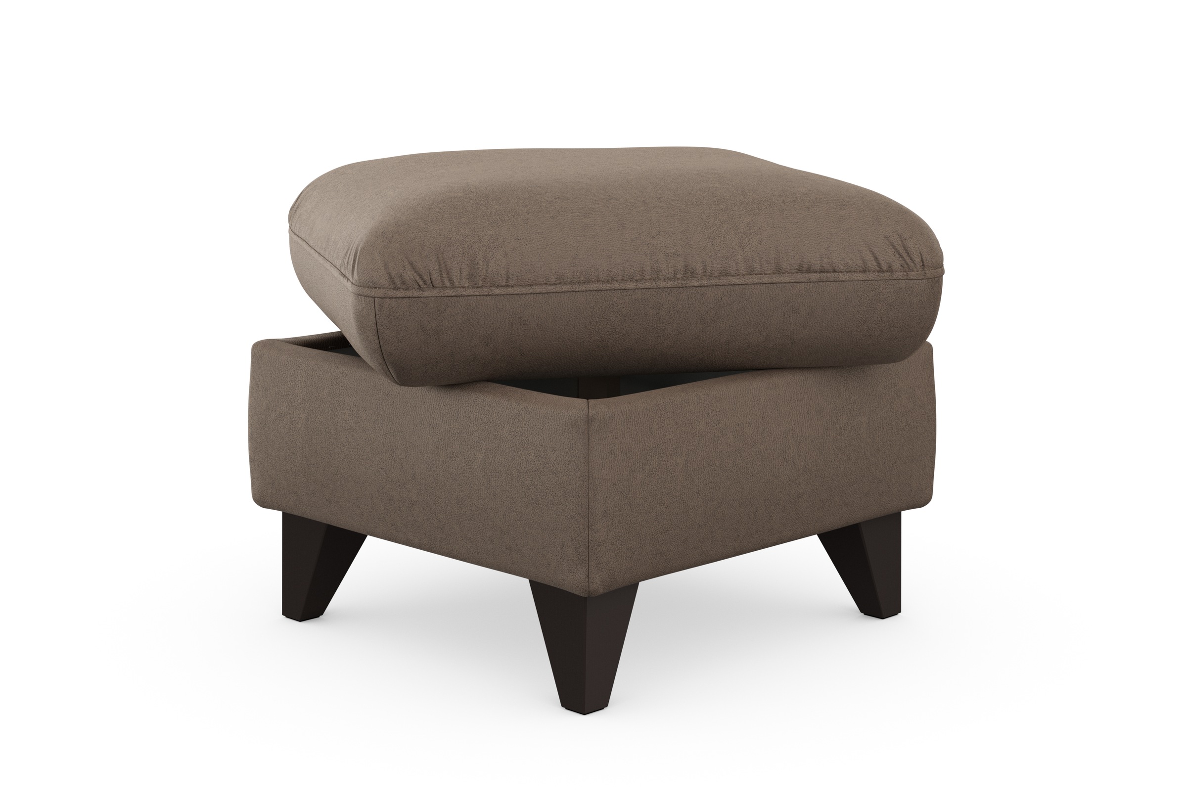 sit&more Stauraumhocker »Mellum«, mit Stauraum und wengefarbenen Holzfüßen