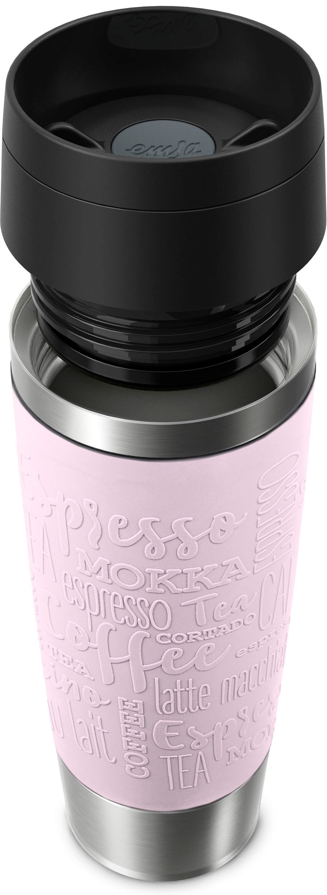 Emsa Thermobecher »Travel Mug Classic, mit 360°-Trinköffnung«, 4h heiß, 8h kalt - 360 ml / 6h heiß, 12h kalt - 500 ml, 100% dicht