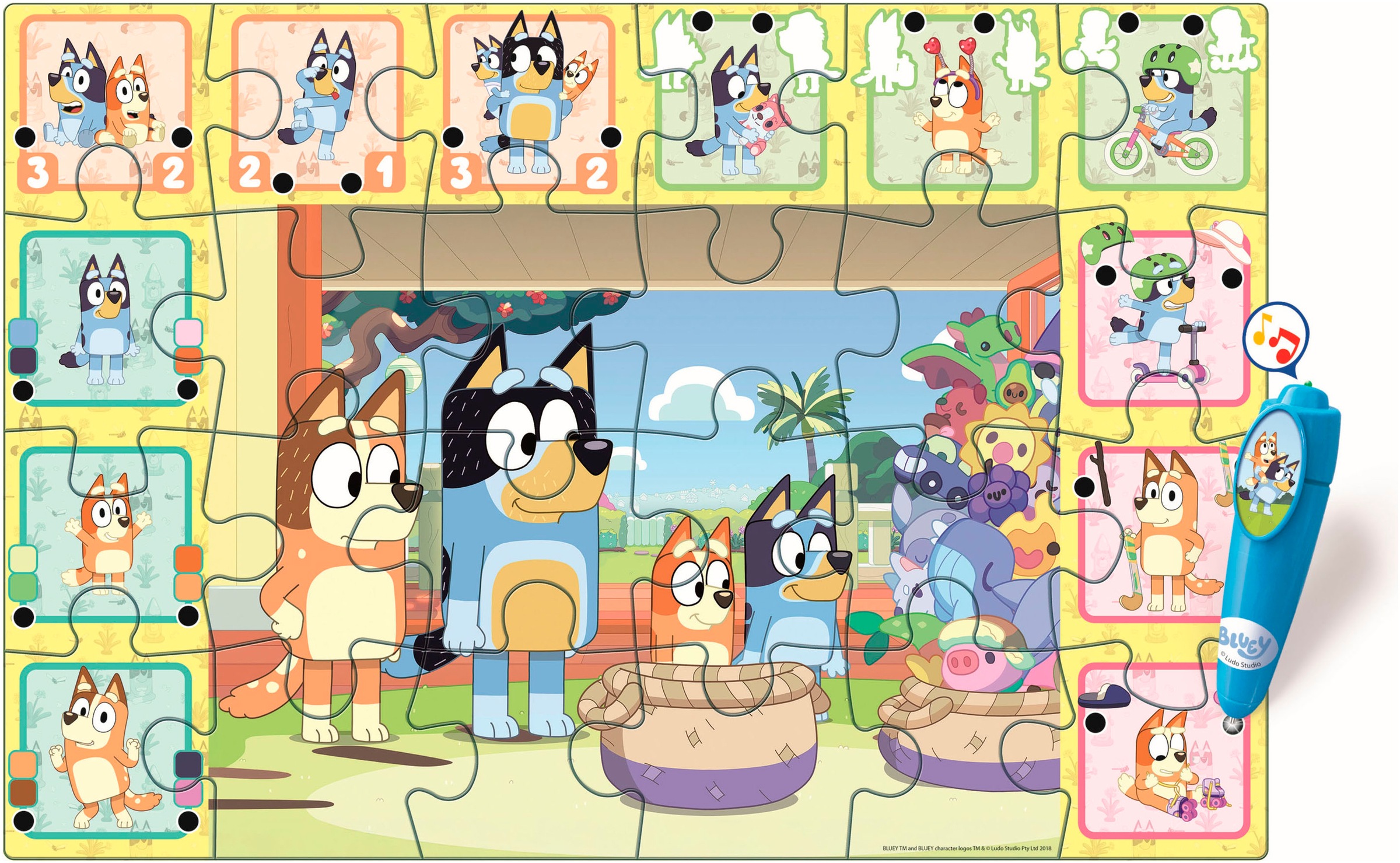 Clementoni® Puzzle »Quiz-Bodenpuzzle - Bluey« Made in Europe