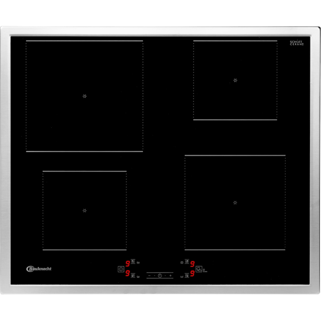 BAUKNECHT Backofen-Set »BAKO 800 PYRO IND«, BAR2 KP8V2 IN, mit 2-fach-Teleskopauszug, Pyrolyse-Selbstreinigung