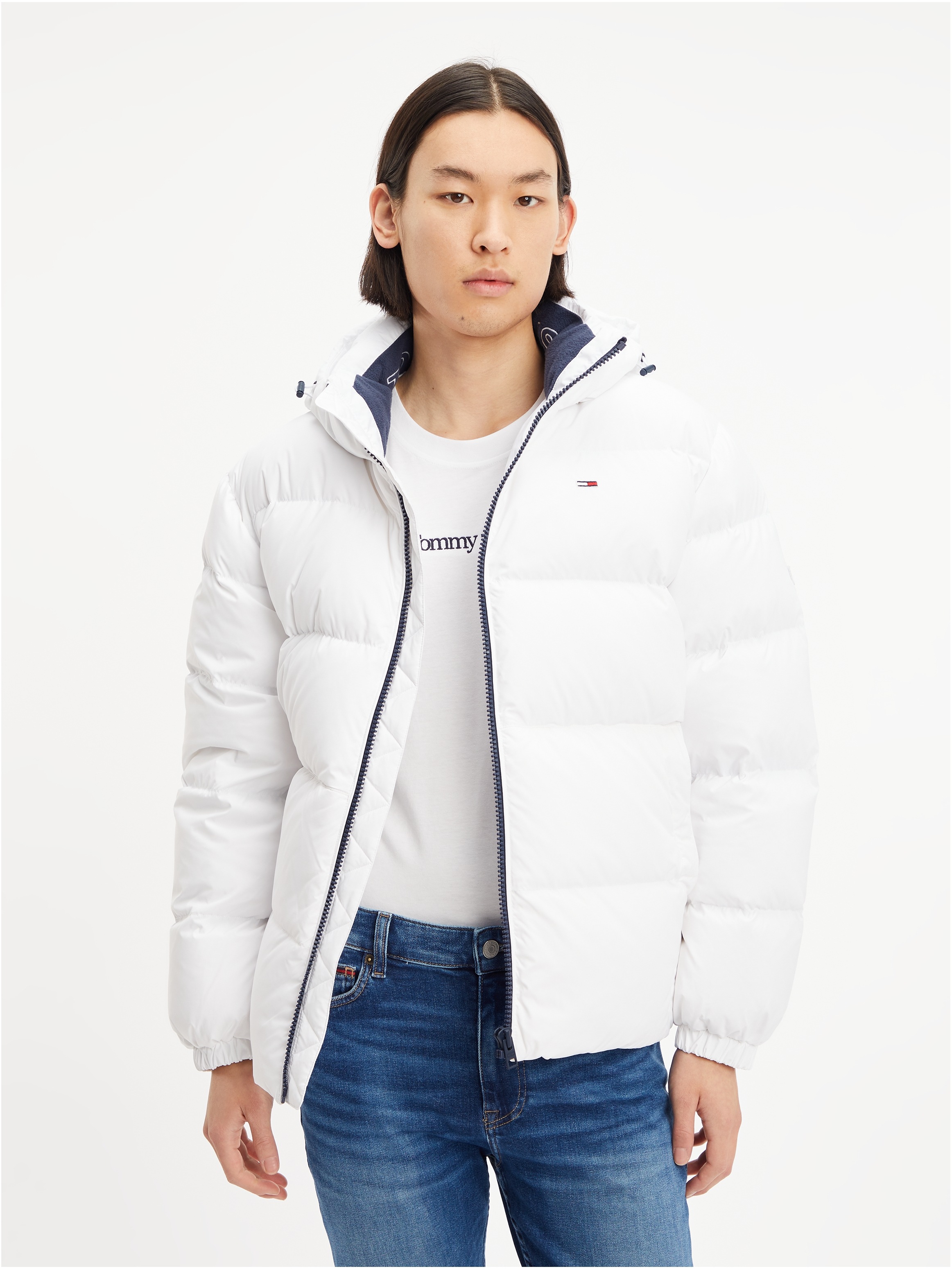 Tommy Jeans Daunenjacke »TJM ESSENTIAL DOWN JACKET«, mit Kapuze, mit Tunnelzug und Stoppern an der Kapuze