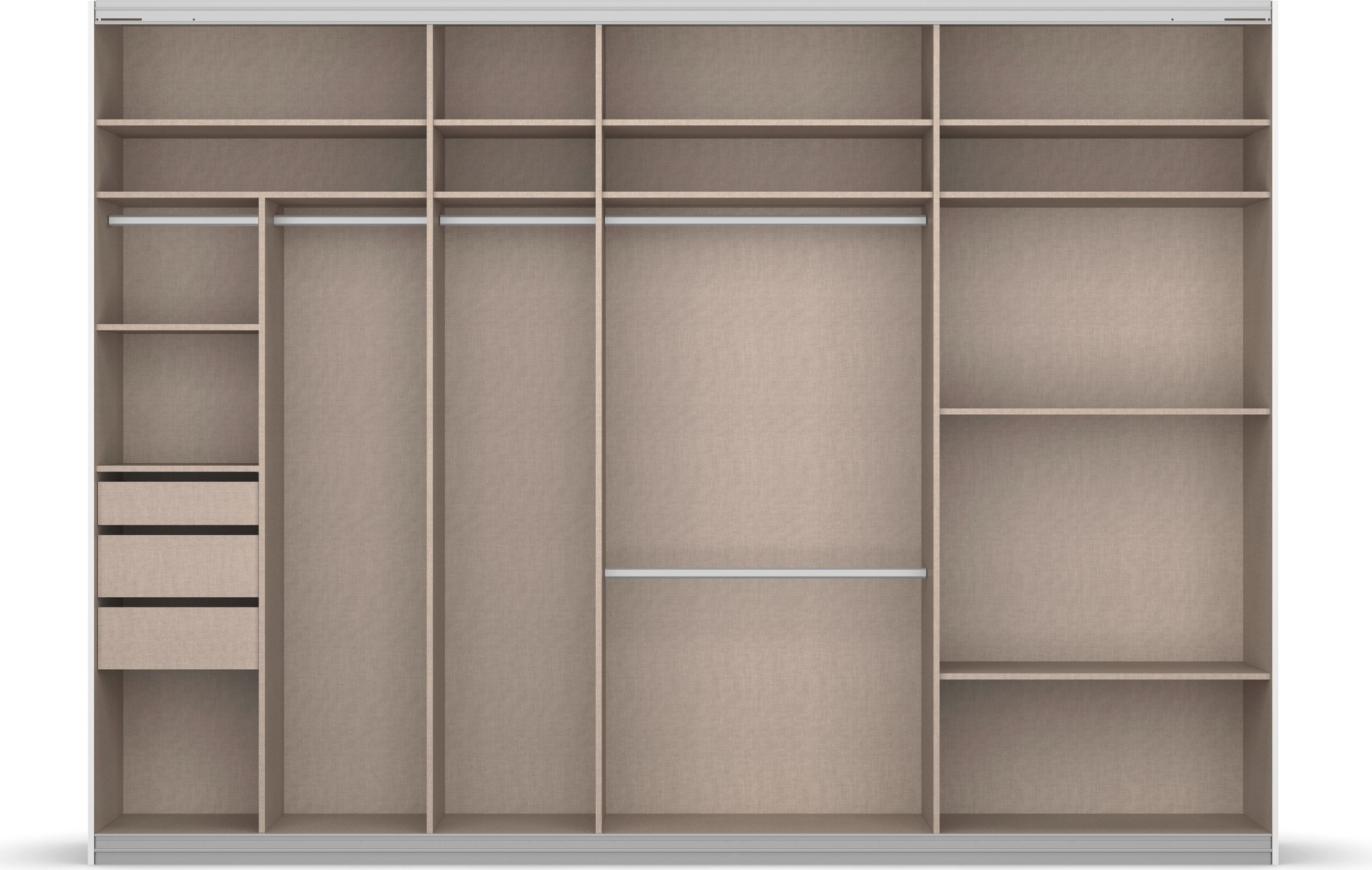 rauch Schwebetürenschrank »Oteli«, mit Spiegelfront und Passepartout optional mit Beleuchtung