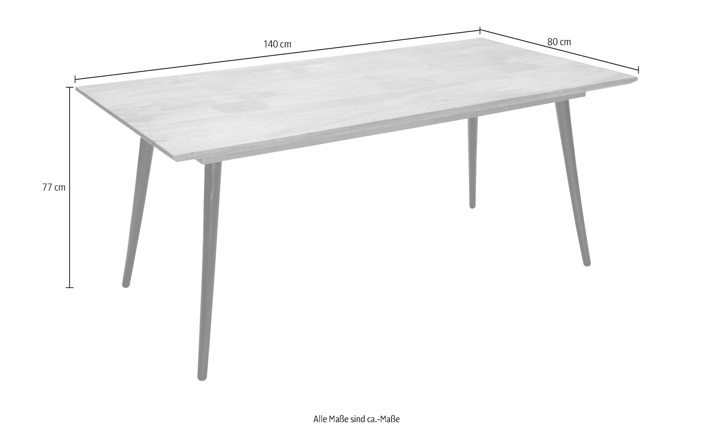 TOM TAILOR HOME Esstisch »T-SOHO TABLE SMALL«, mit schweizer Kante