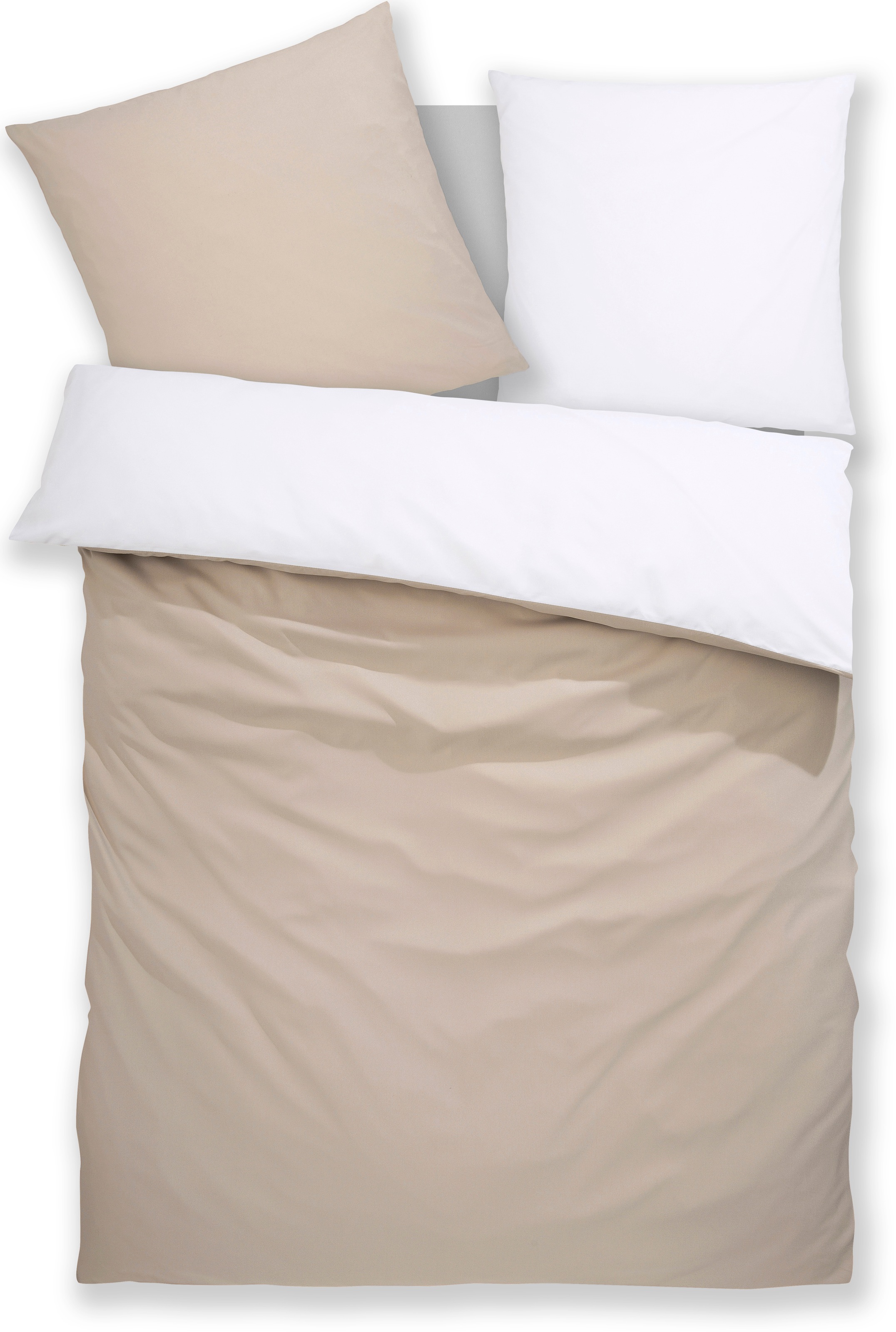 My Home Bettwäsche »Desner2« 3 Stk. tlg. Premium Qualität in weiß, Größe B/L: 80 cm x 80 cm & 80 cm x 80 cm