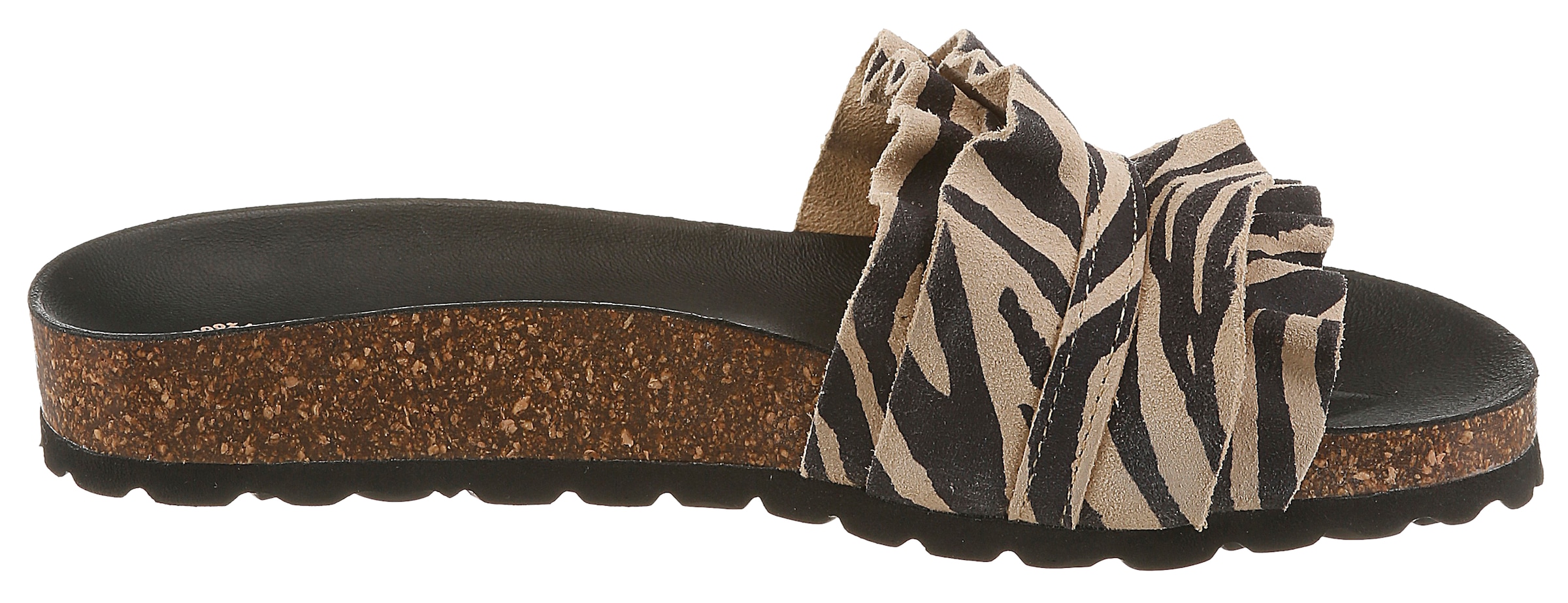 VERBENAS Pantolette »ROCIO«  Strandschuh, Sommerschuh, Urlaubsschuh mit Rüschen