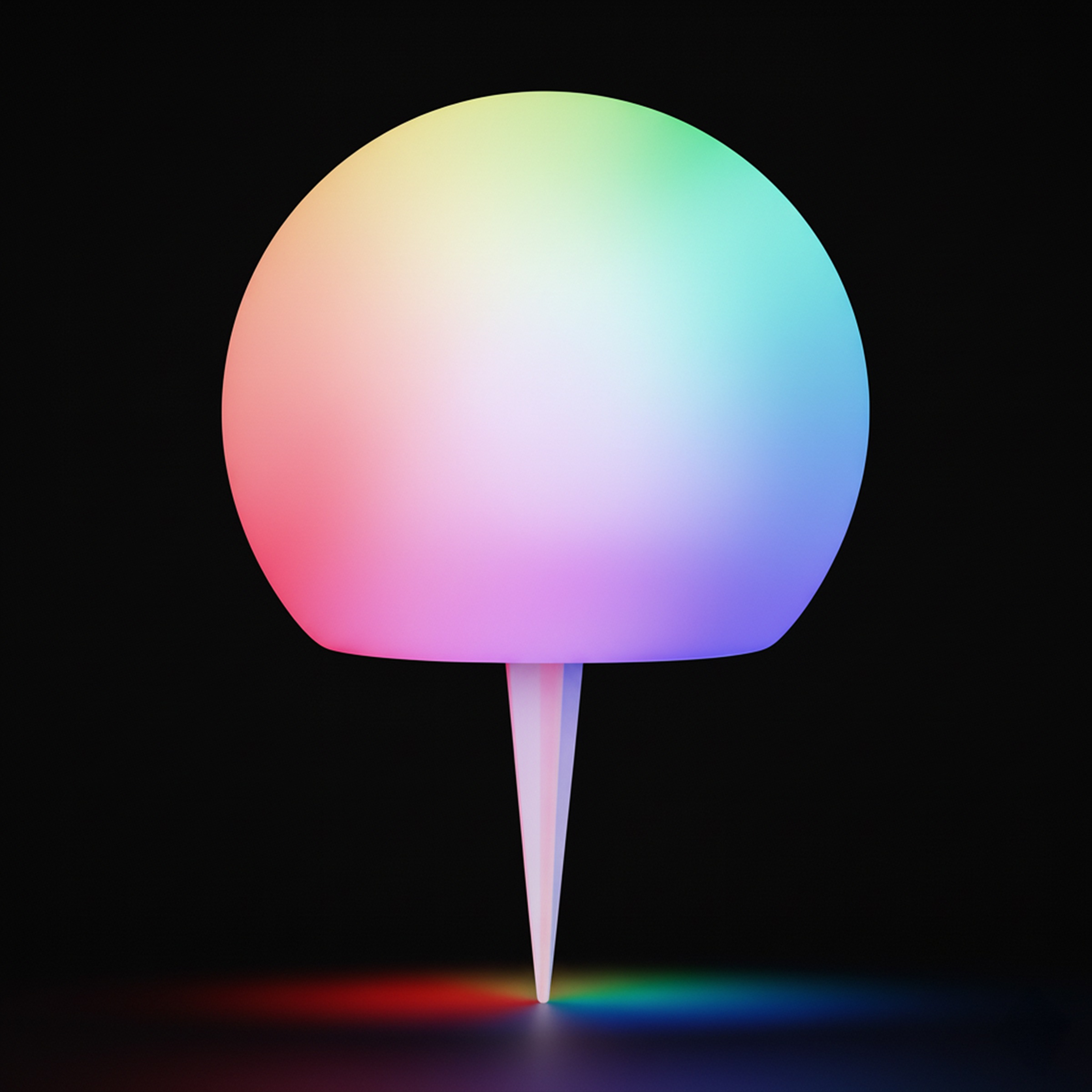 OTTO home LED Solarleuchte »LED Solar Kugel ILLORA, RGB + Warmweiss« LED-Modul 1 Stk. RGB | Warmweiß mit Erdspieß