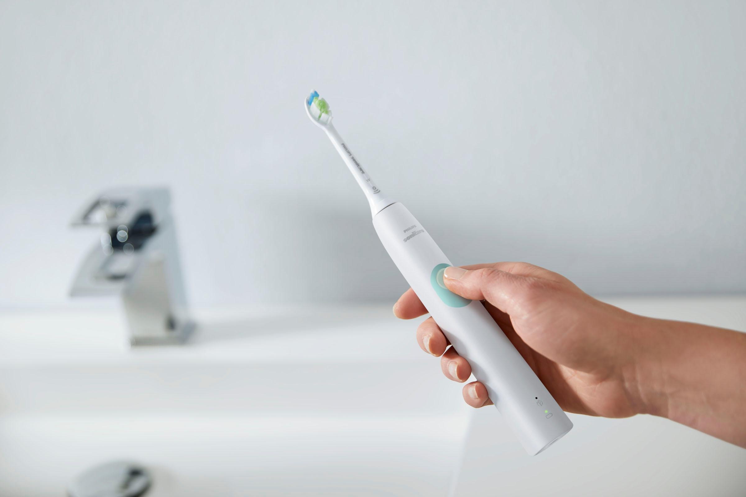 Philips Sonicare Elektrische Zahnbürste »HX6807/35«, 2 St. Aufsteckbürsten, ProtectiveClean 4300, Doppelpack, 1 Putzprogramm