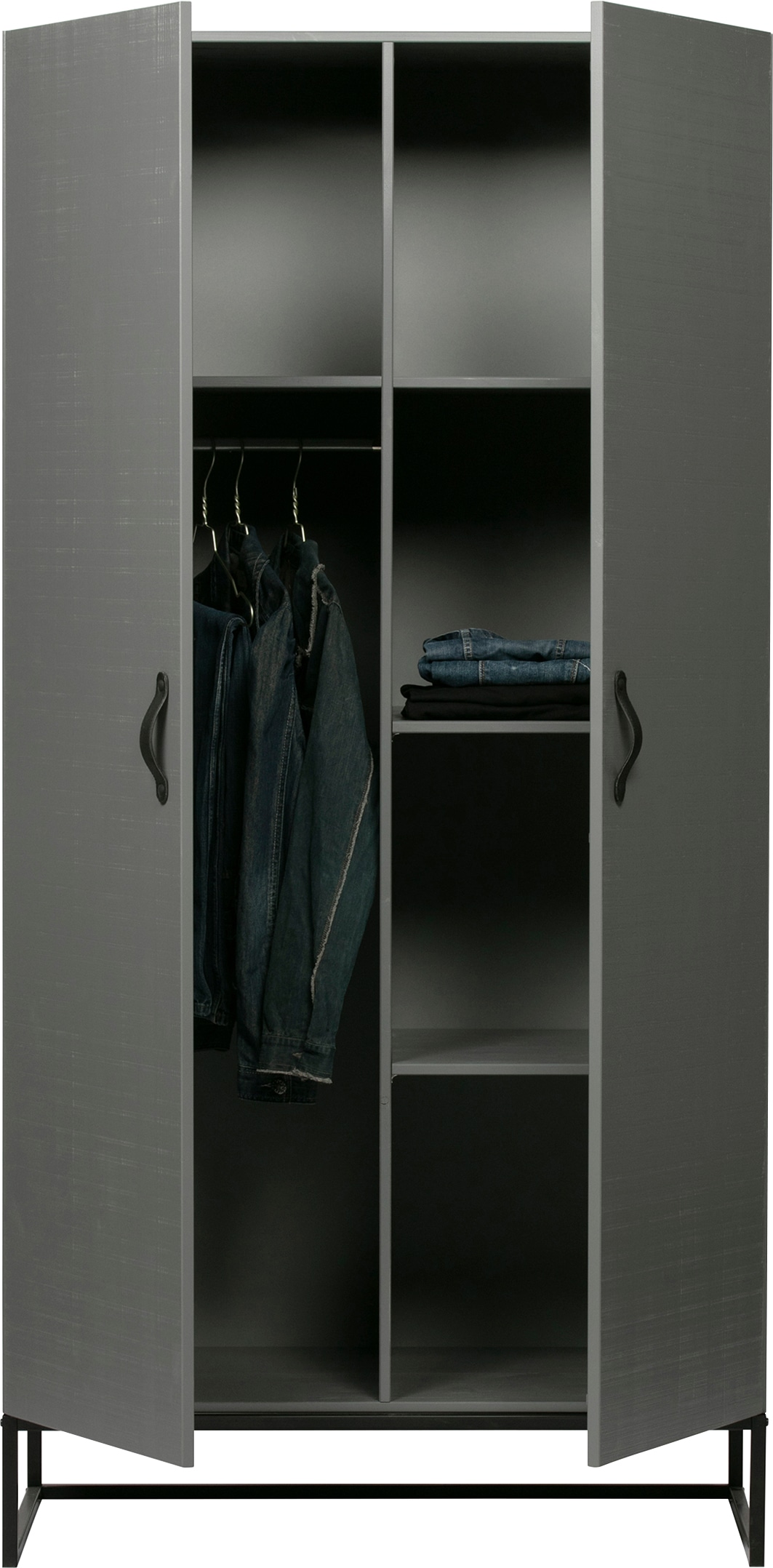 WOOOD Garderobenschrank »Morris«, mit Kleiderstange, massiv Kiefer H 195 cm x B 100 cm
