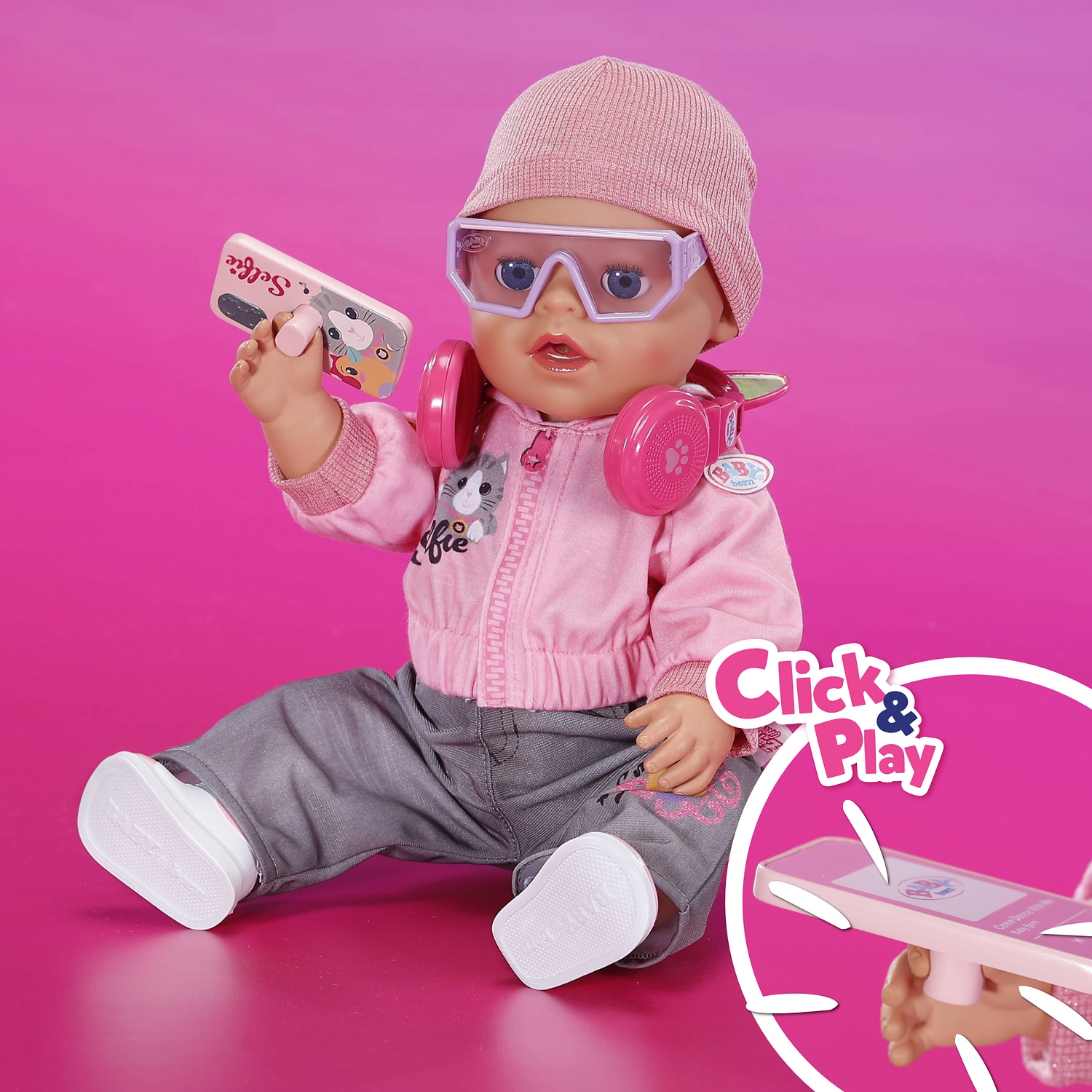 Baby Born Puppenkleidung »Cool Girl Outfit 43 cm« passend für Click & Play BABY born Puppen Größe 43 cm