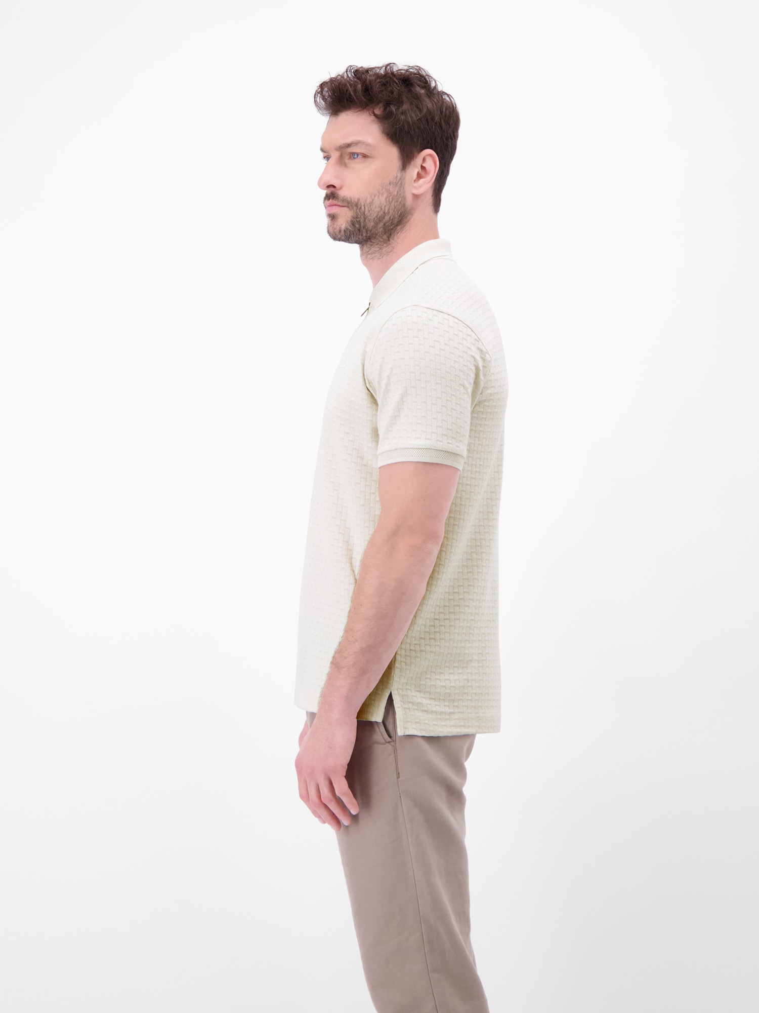 LERROS Poloshirt »Poloshirt mit Reißverschlusskragen in Strukturqualität«