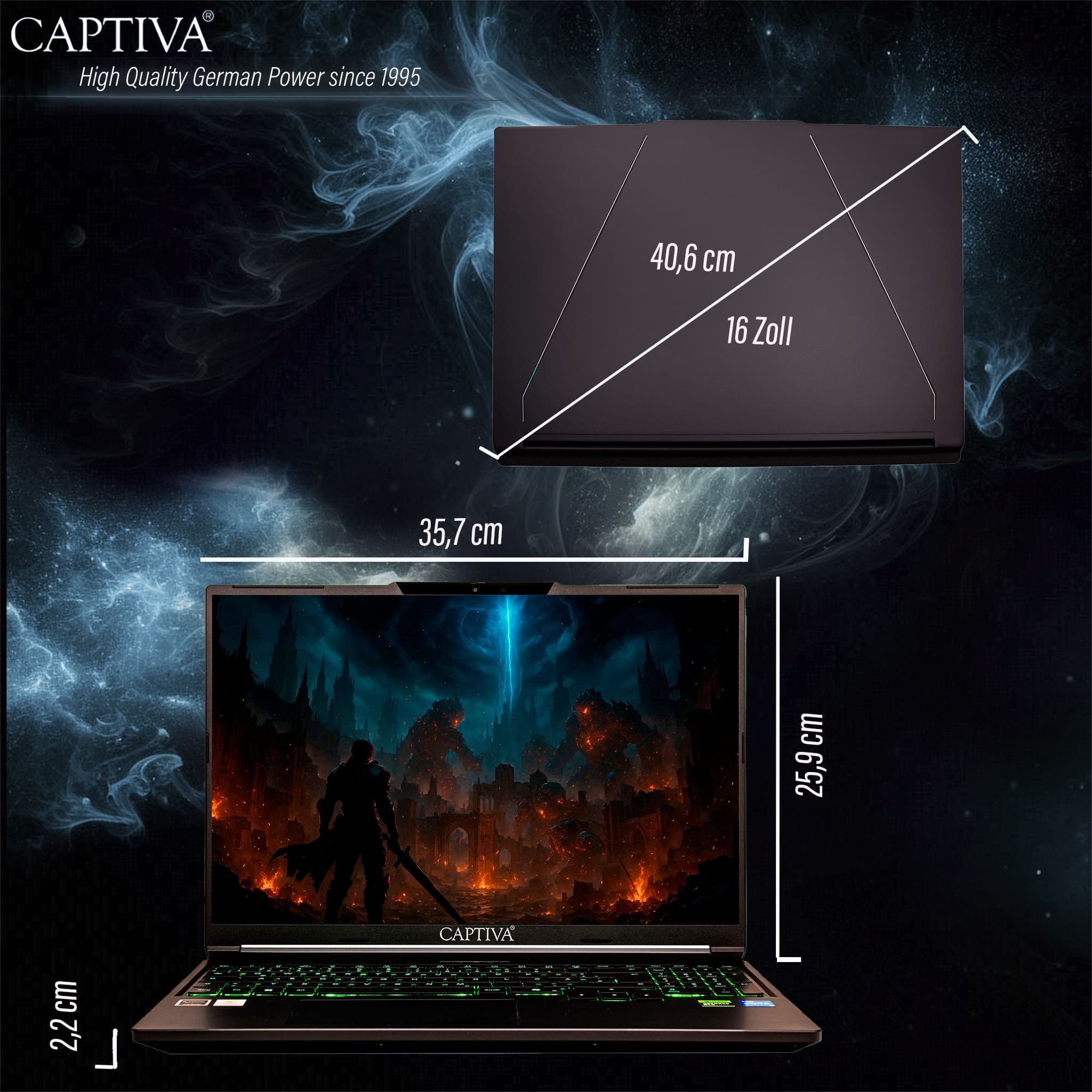 CAPTIVA Gaming-Notebook »Highend Gaming I94-238GE« Intel Core i7 1.000 GB SSD